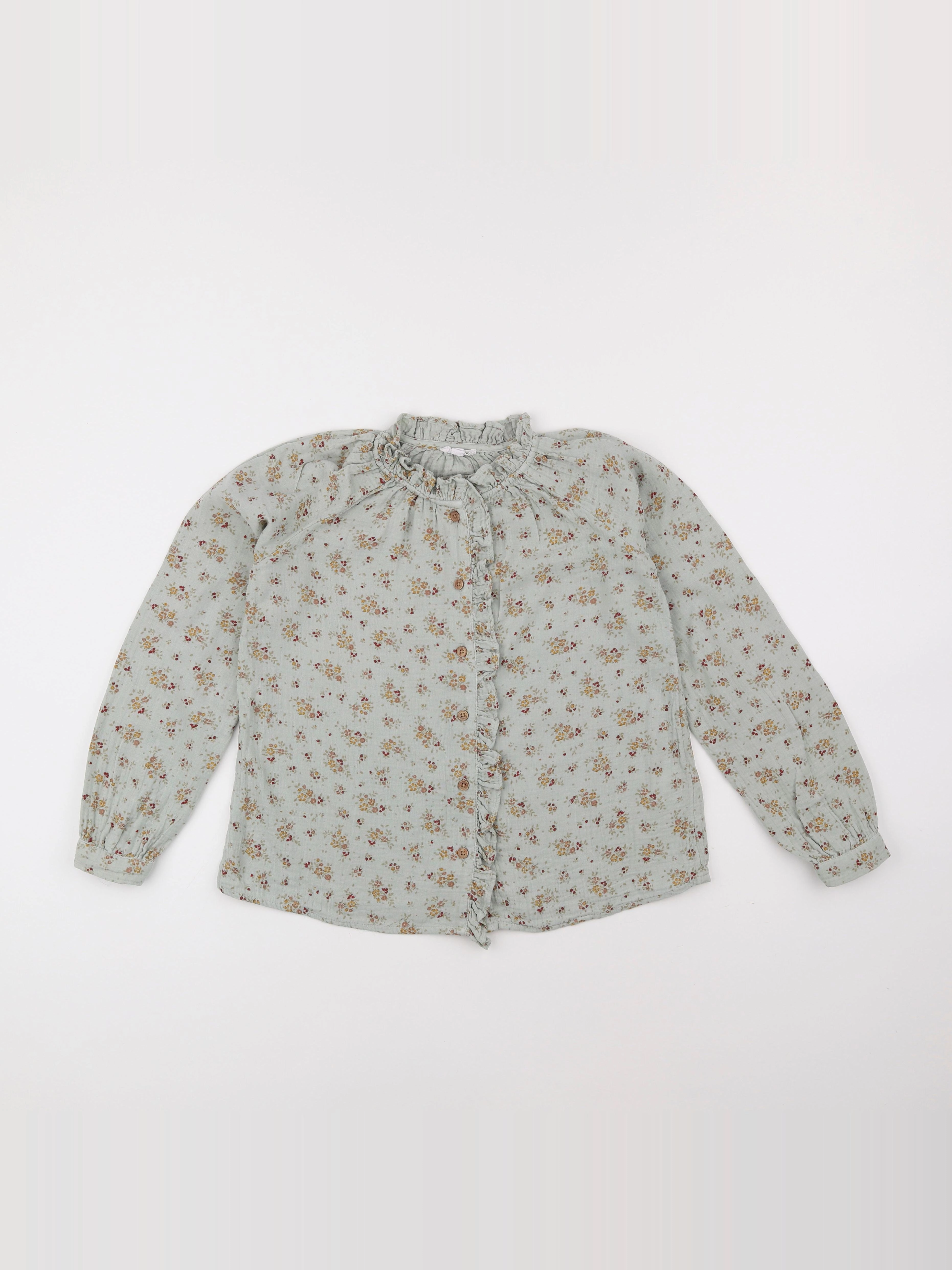 Vertbaudet - blouse vert - 9 ans
