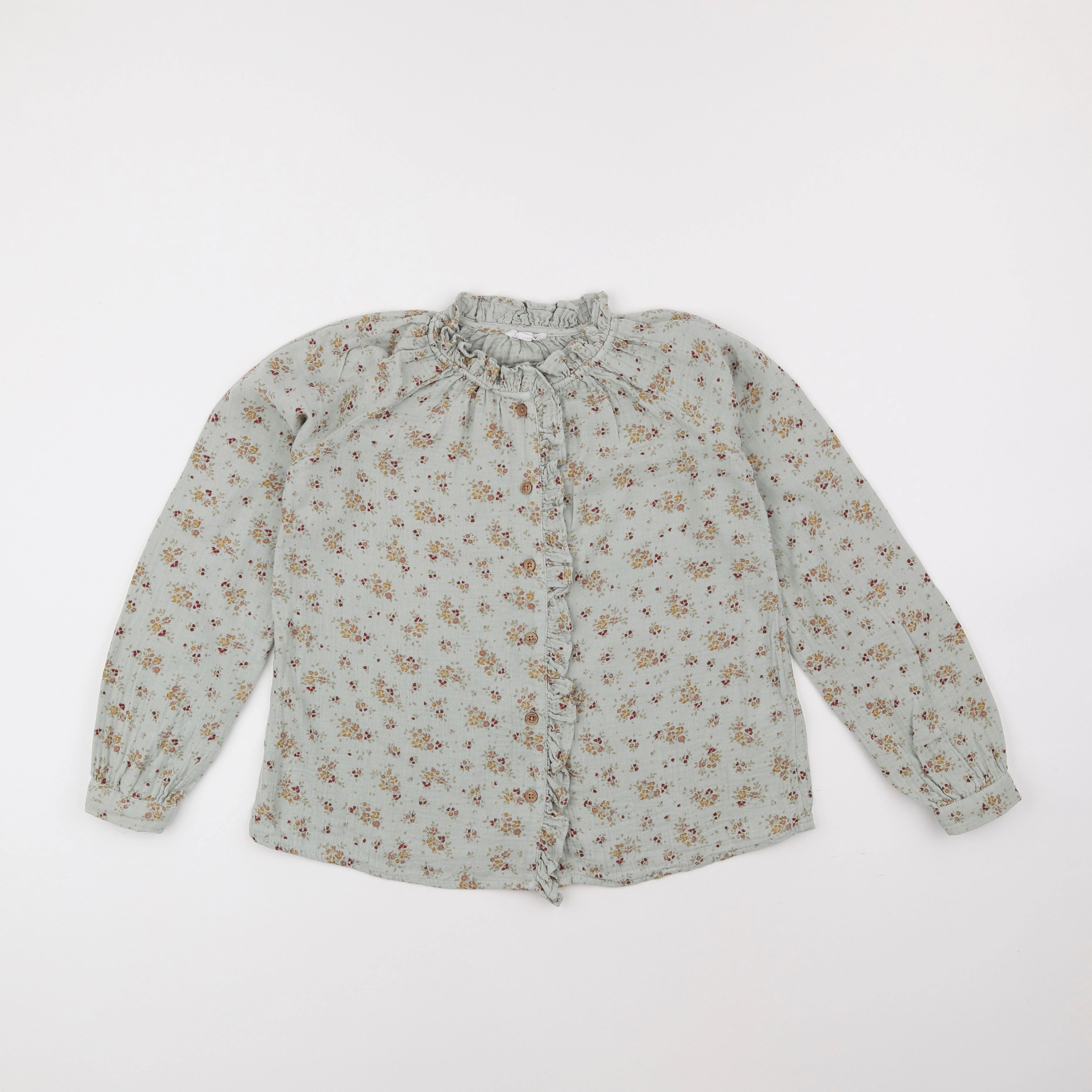 Vertbaudet - blouse vert - 9 ans