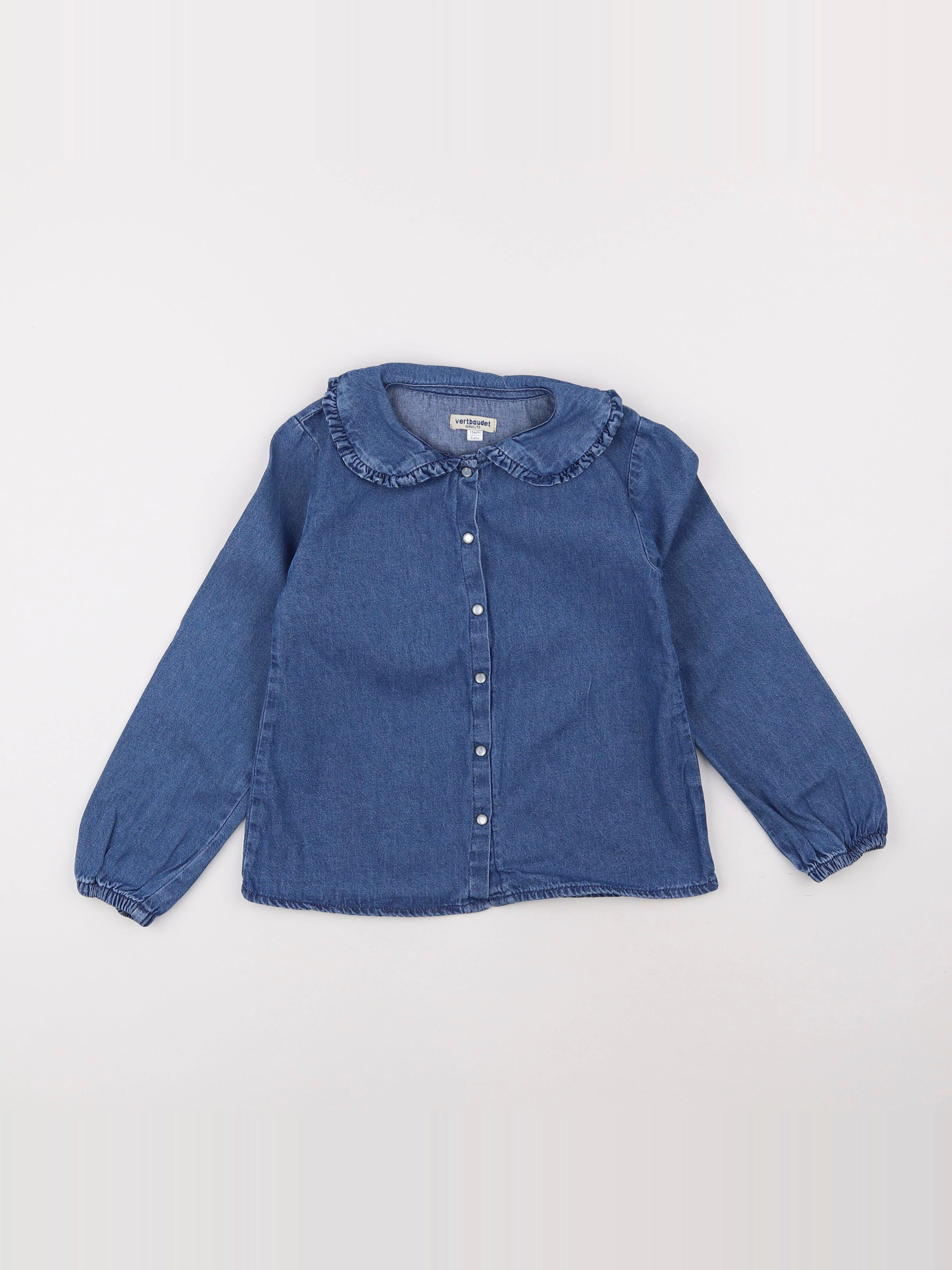 Vertbaudet - blouse bleu - 9 ans