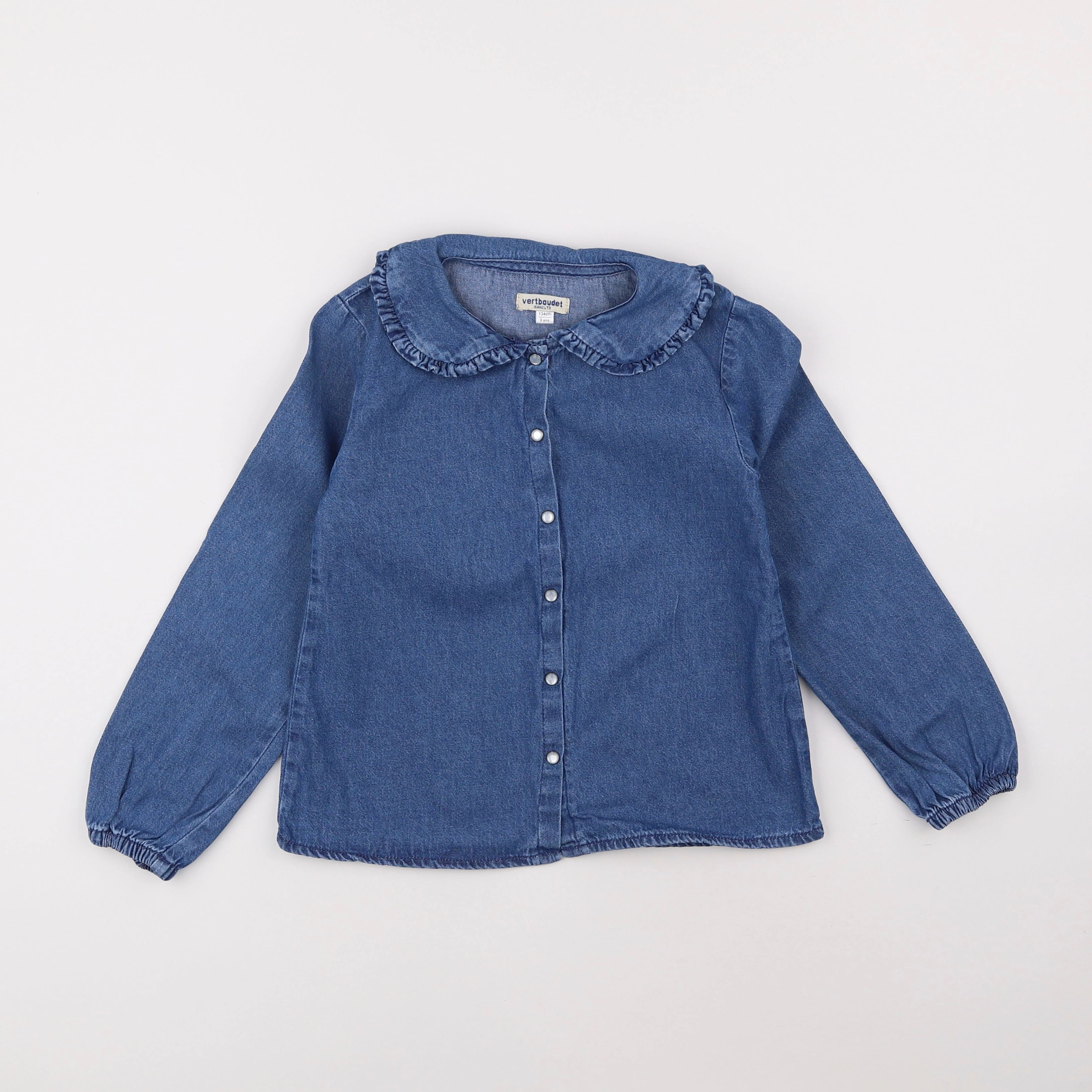 Vertbaudet - blouse bleu - 9 ans