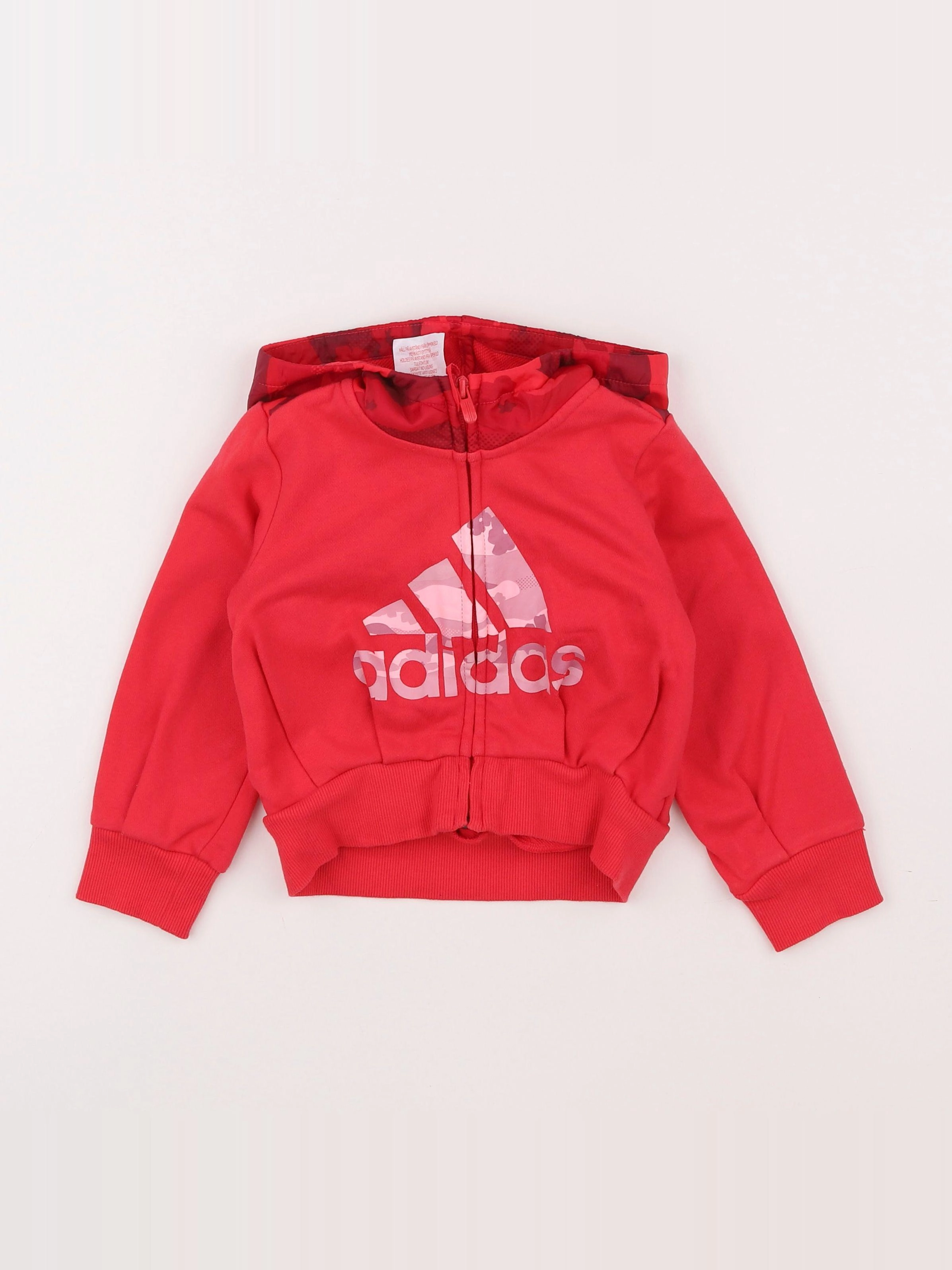 Adidas - sweat rose - 18 mois à 2 ans