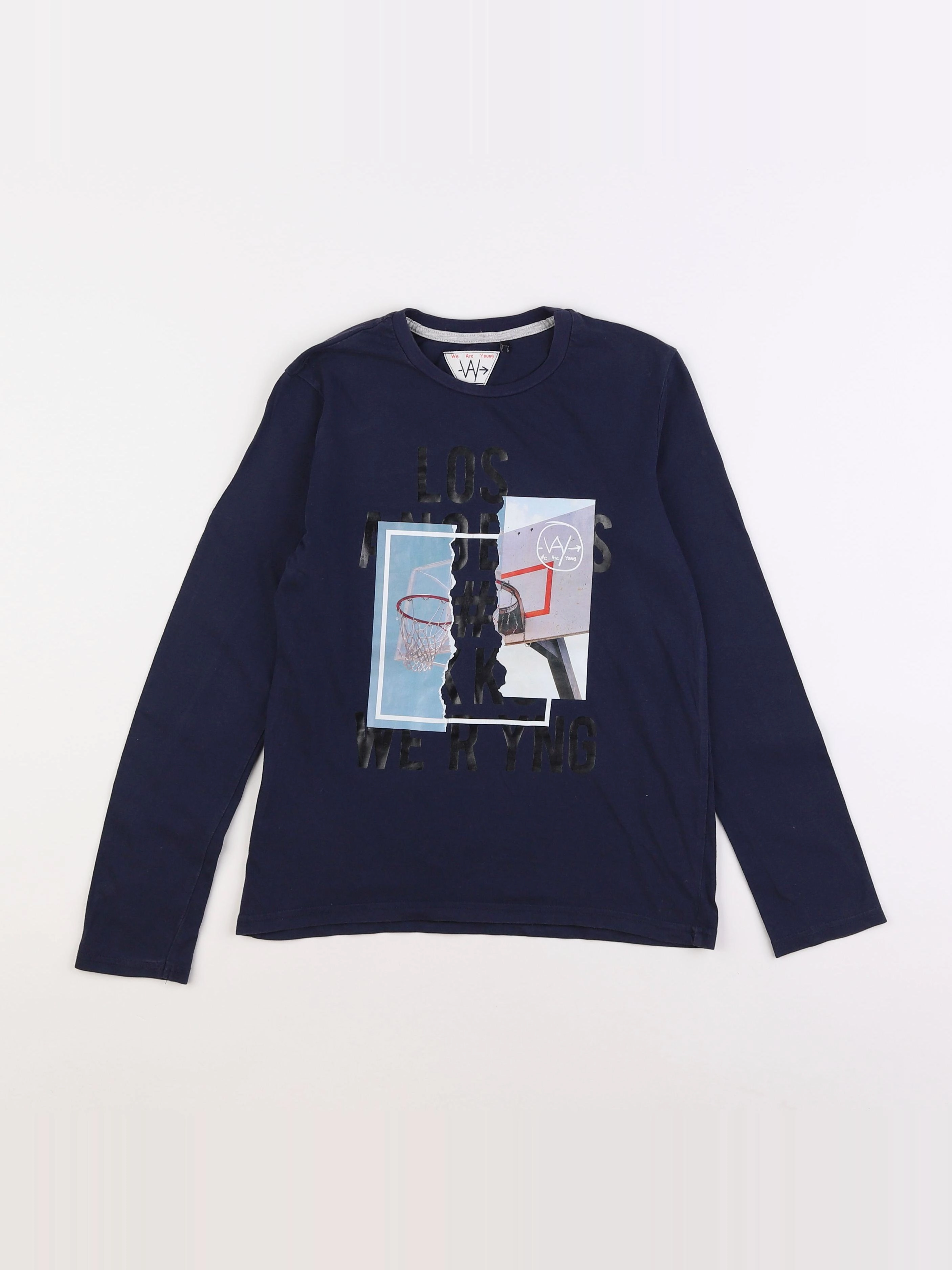 IKKS - tee-shirt bleu - 10 ans