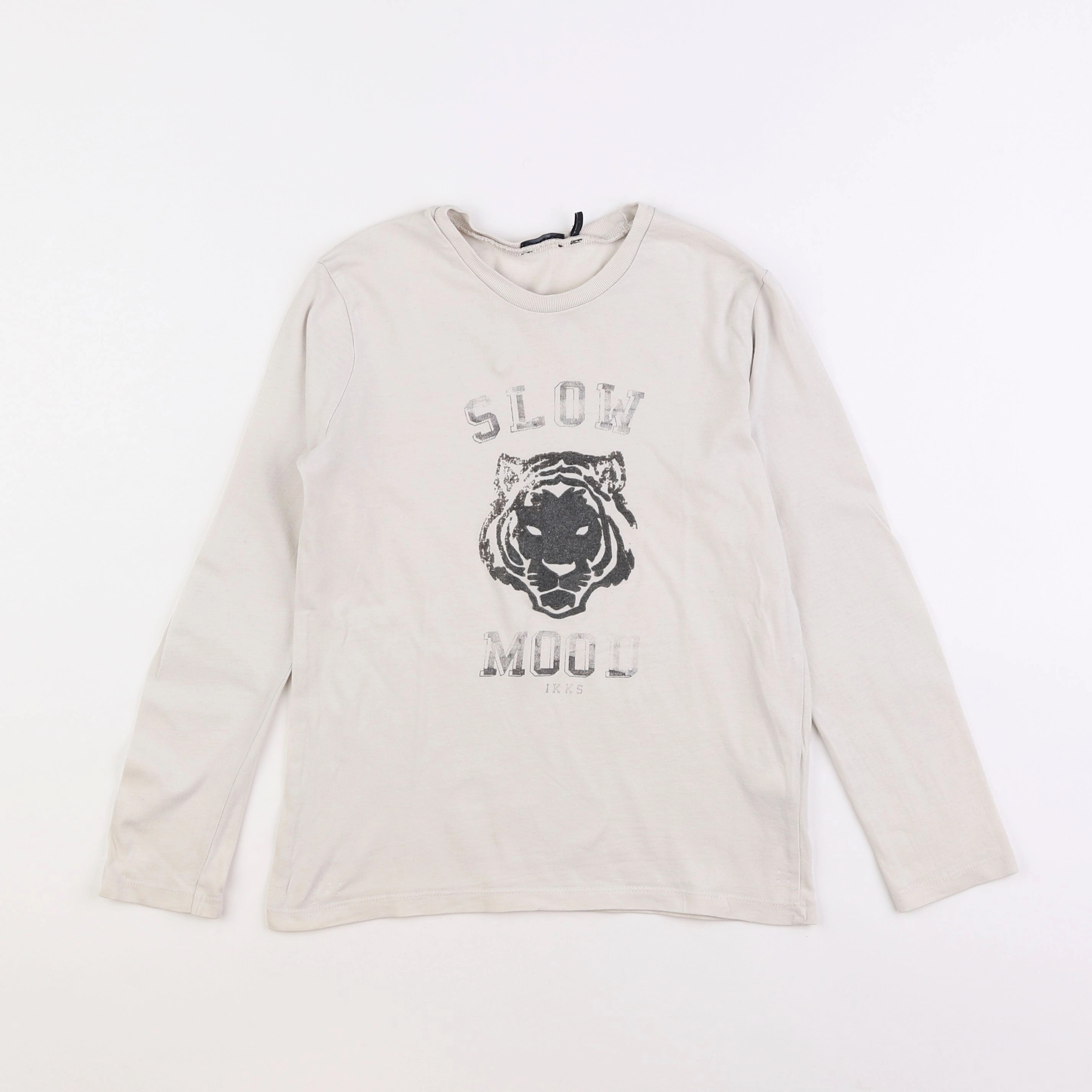 IKKS - tee-shirt beige - 8 ans