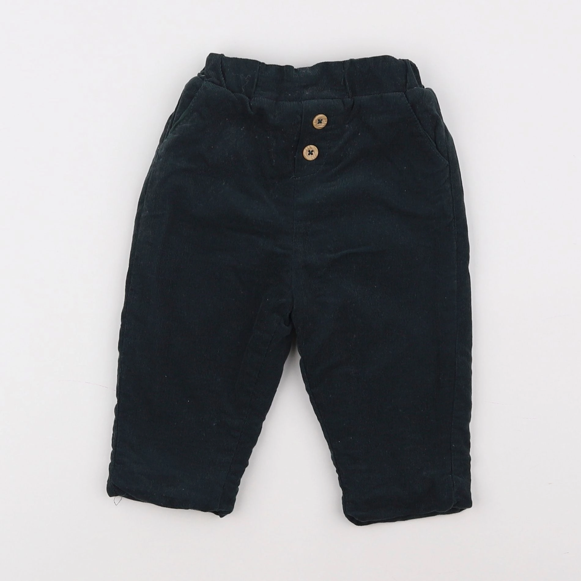 Vertbaudet - pantalon vert - 6 mois
