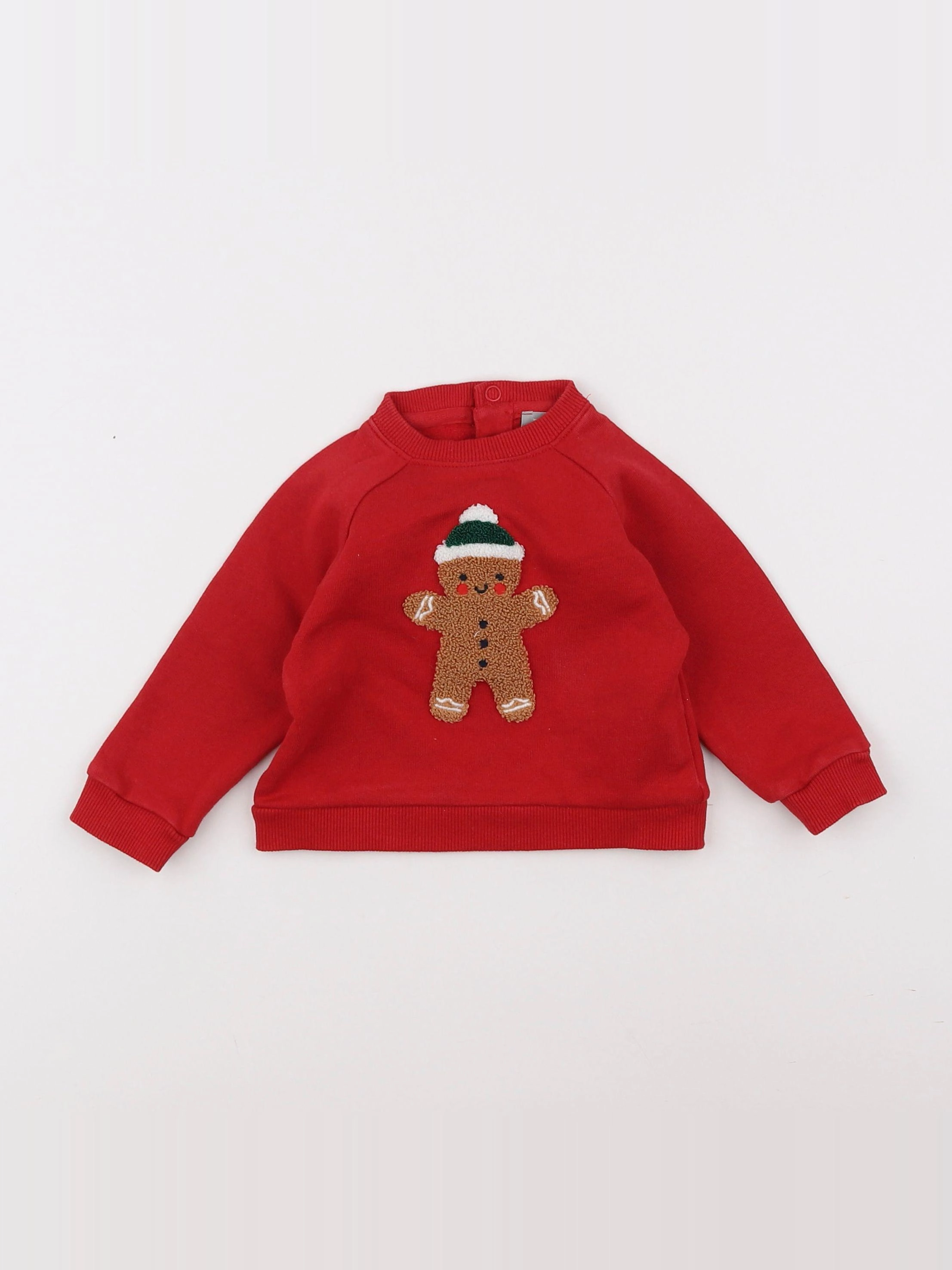 Boutchou - sweat rouge - 9 mois