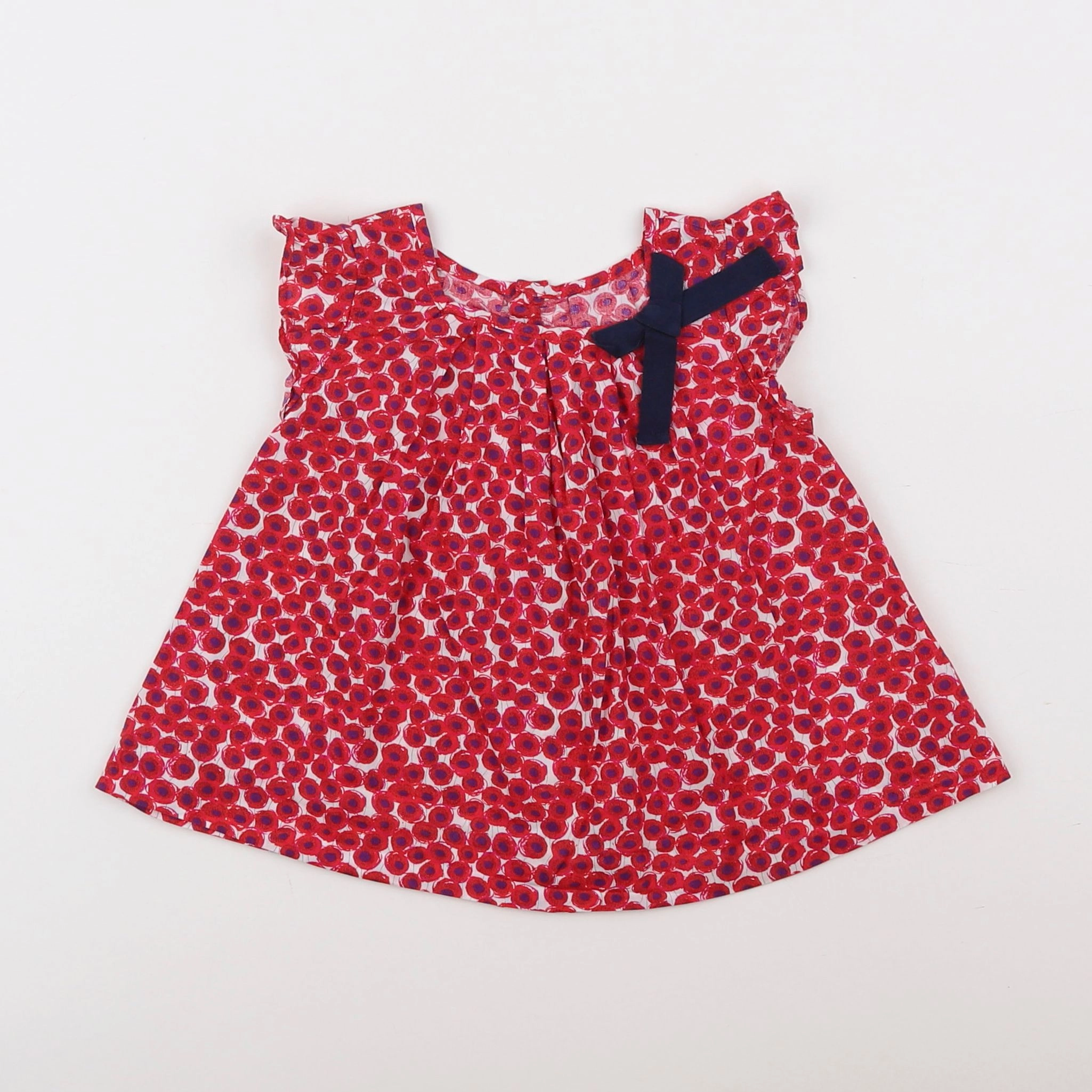 Jacadi - blouse rouge - 12 mois