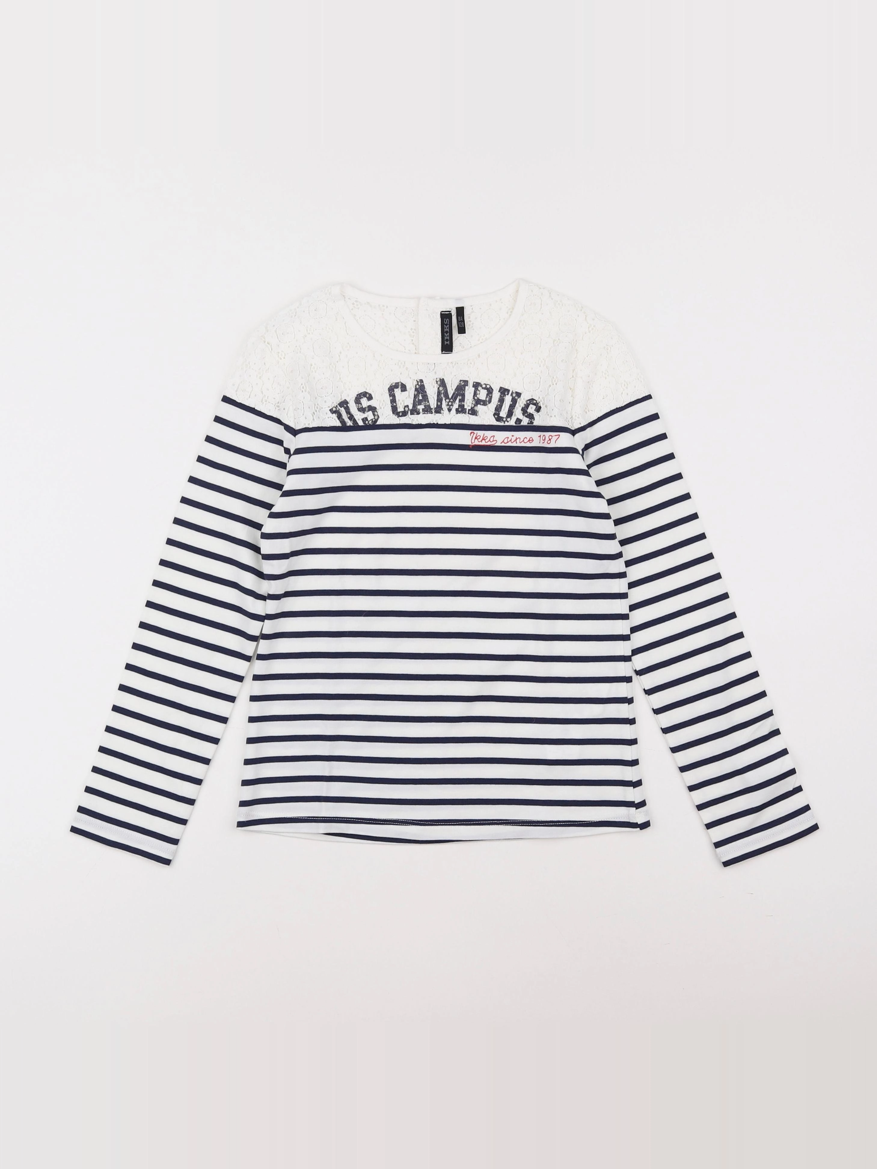 IKKS - tee-shirt bleu - 8 ans