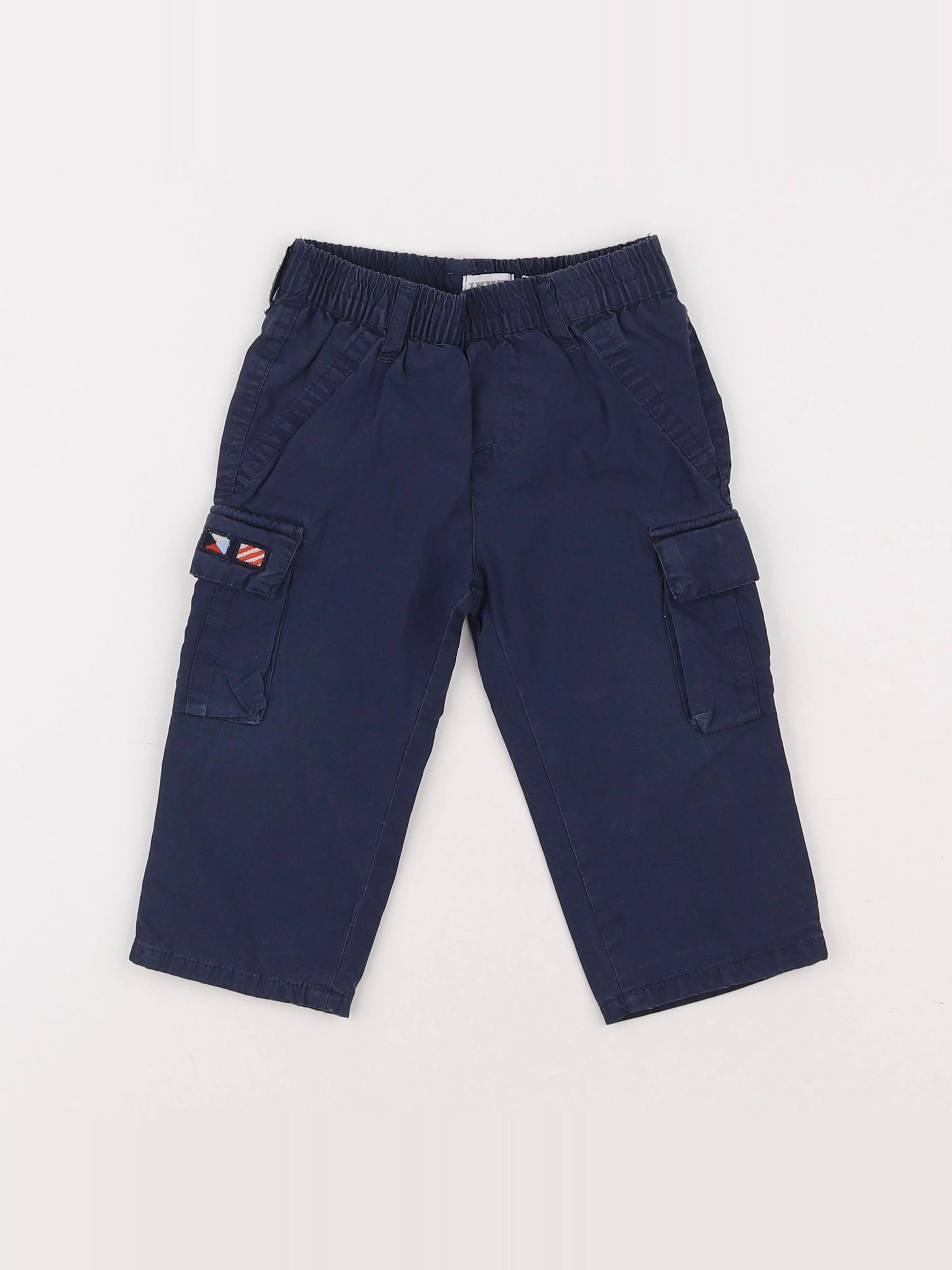 IKKS - pantalon bleu - 12 mois