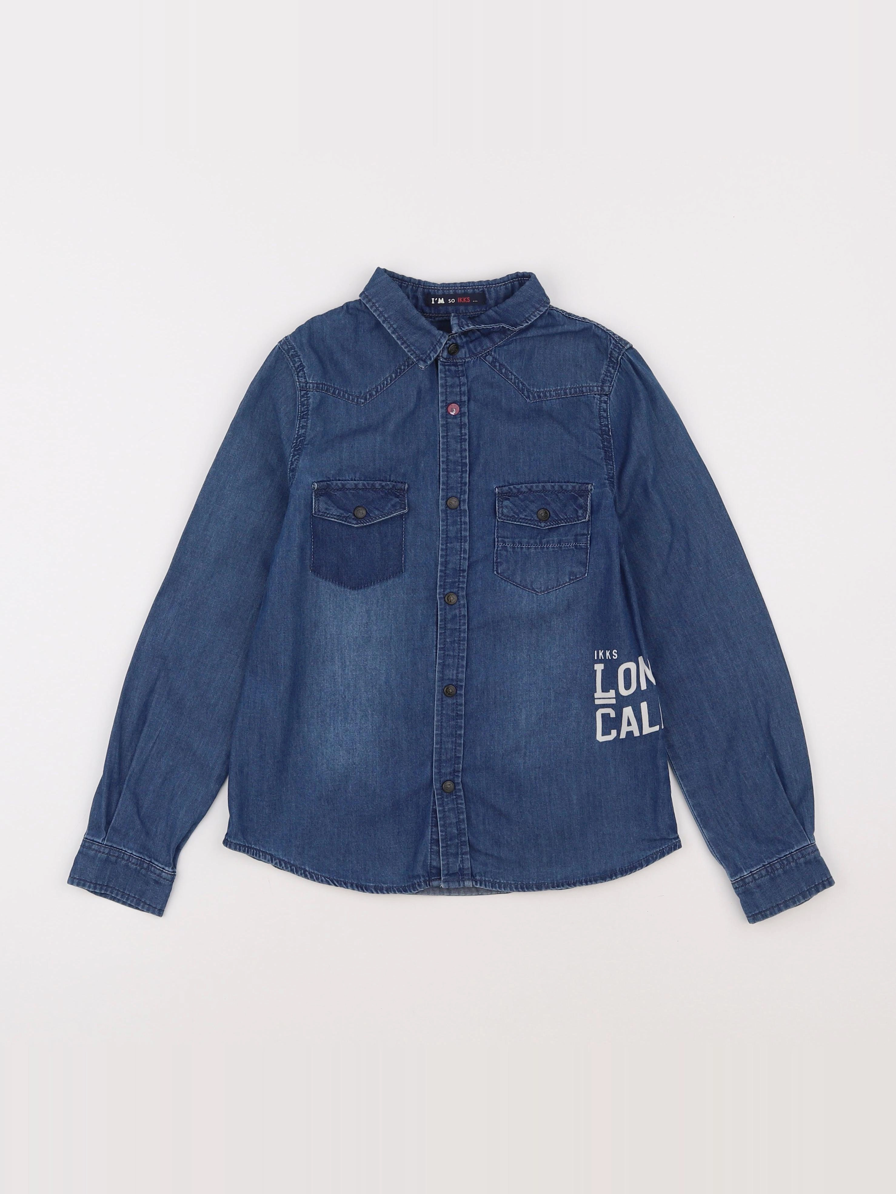 IKKS - chemise bleu - 8 ans