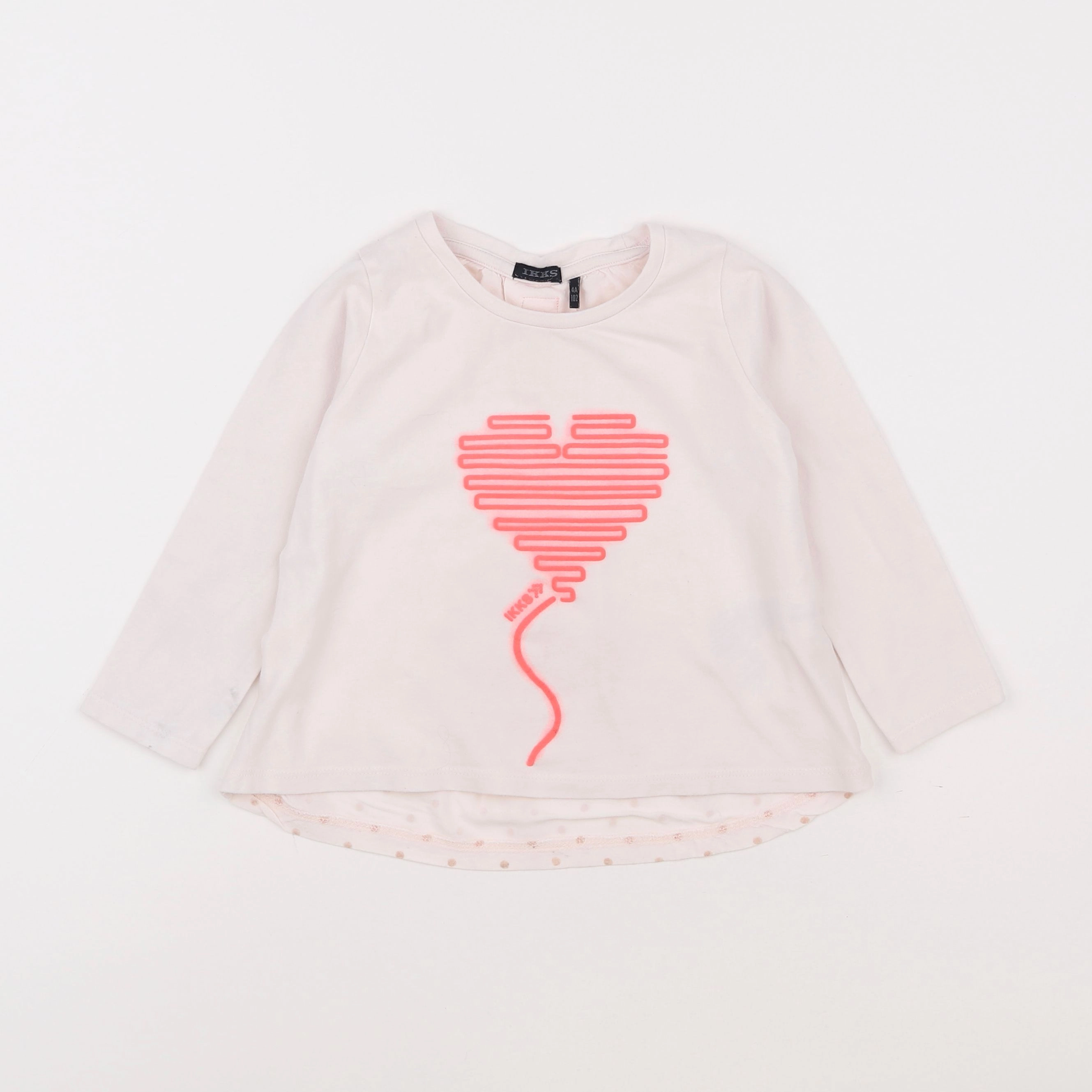 IKKS - tee-shirt rose - 4 ans