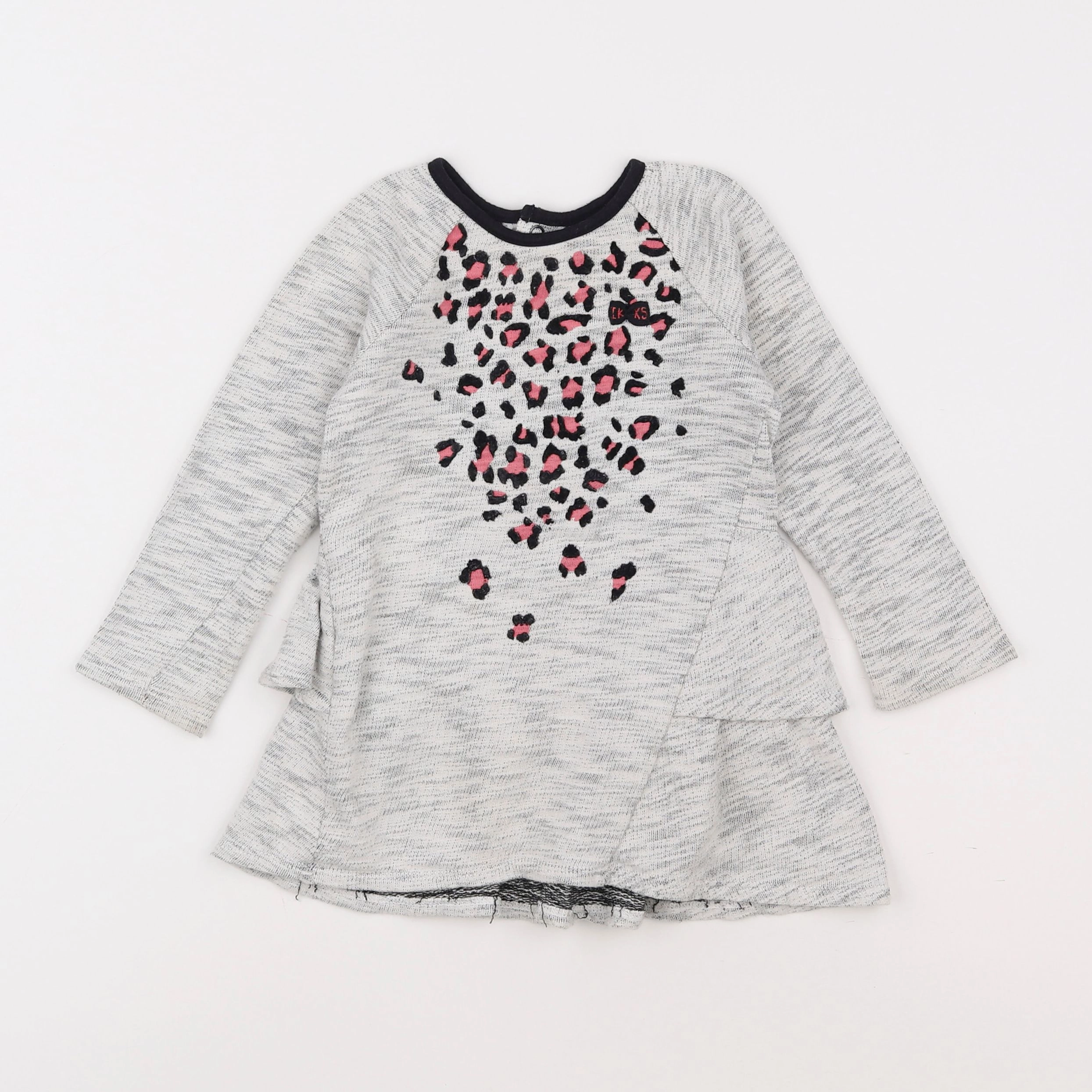 IKKS - robe gris - 2 ans