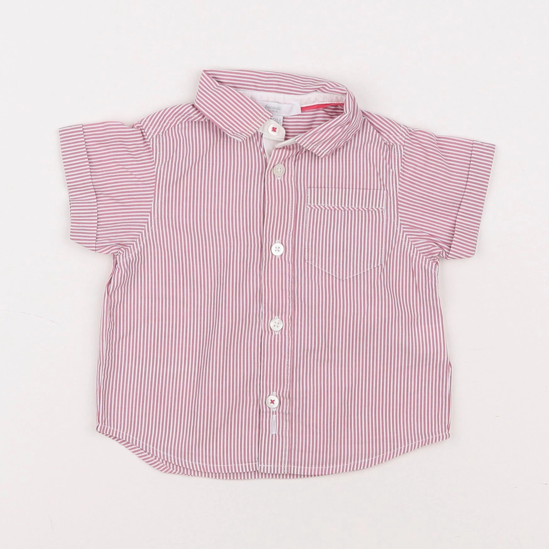 Jacadi - chemise rouge - 12 mois