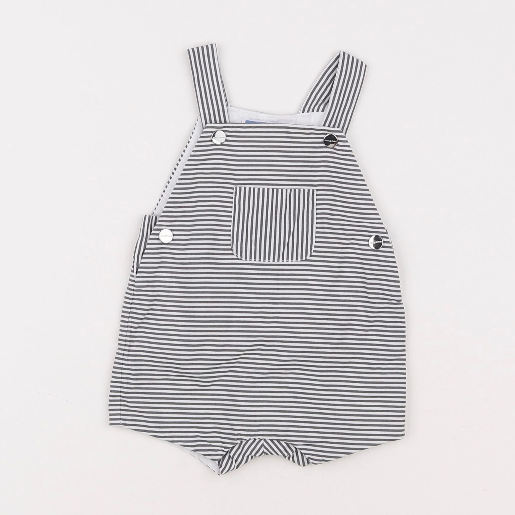 Jacadi - salopette blanc, gris - 3 mois