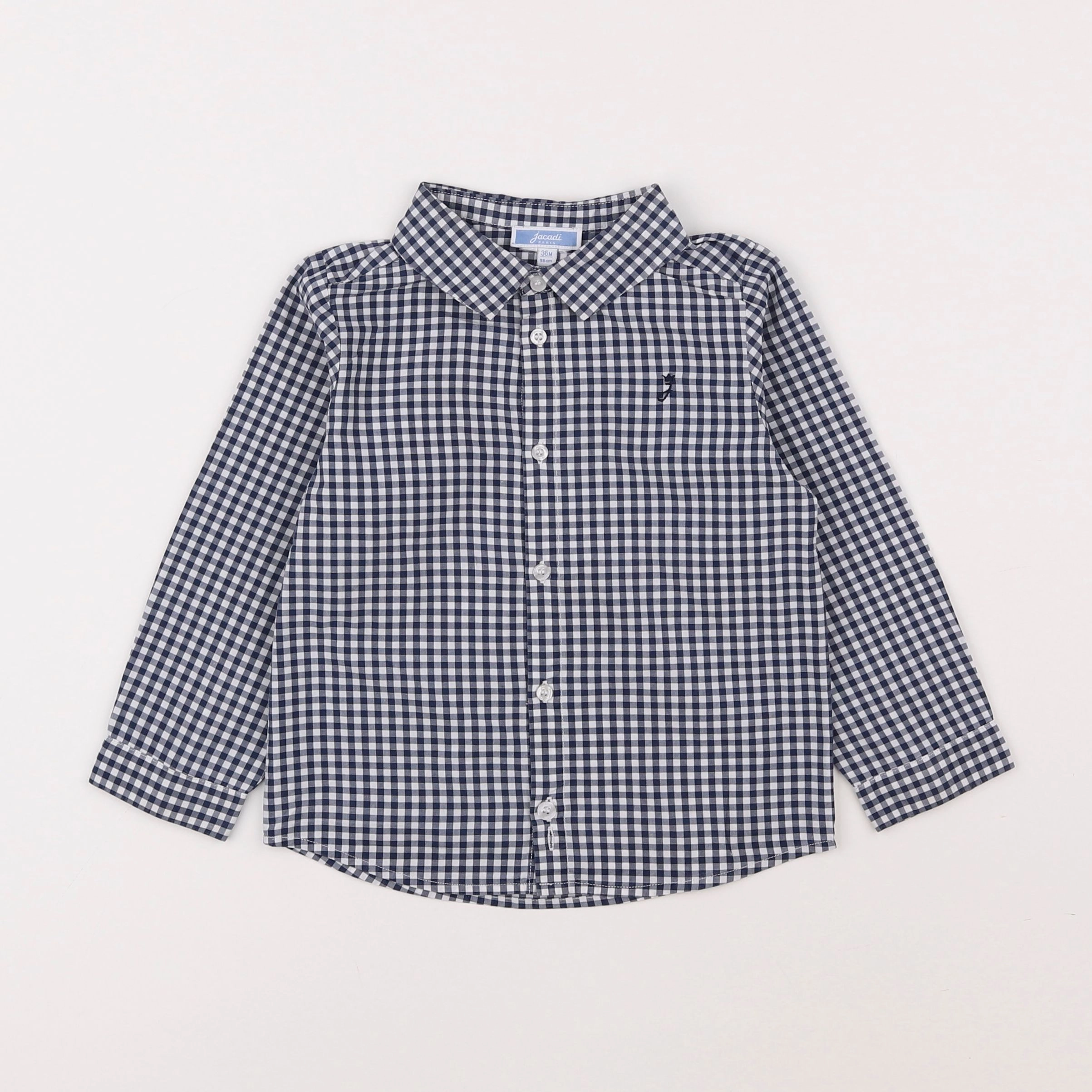 Jacadi - chemise blanc, bleu - 3 ans