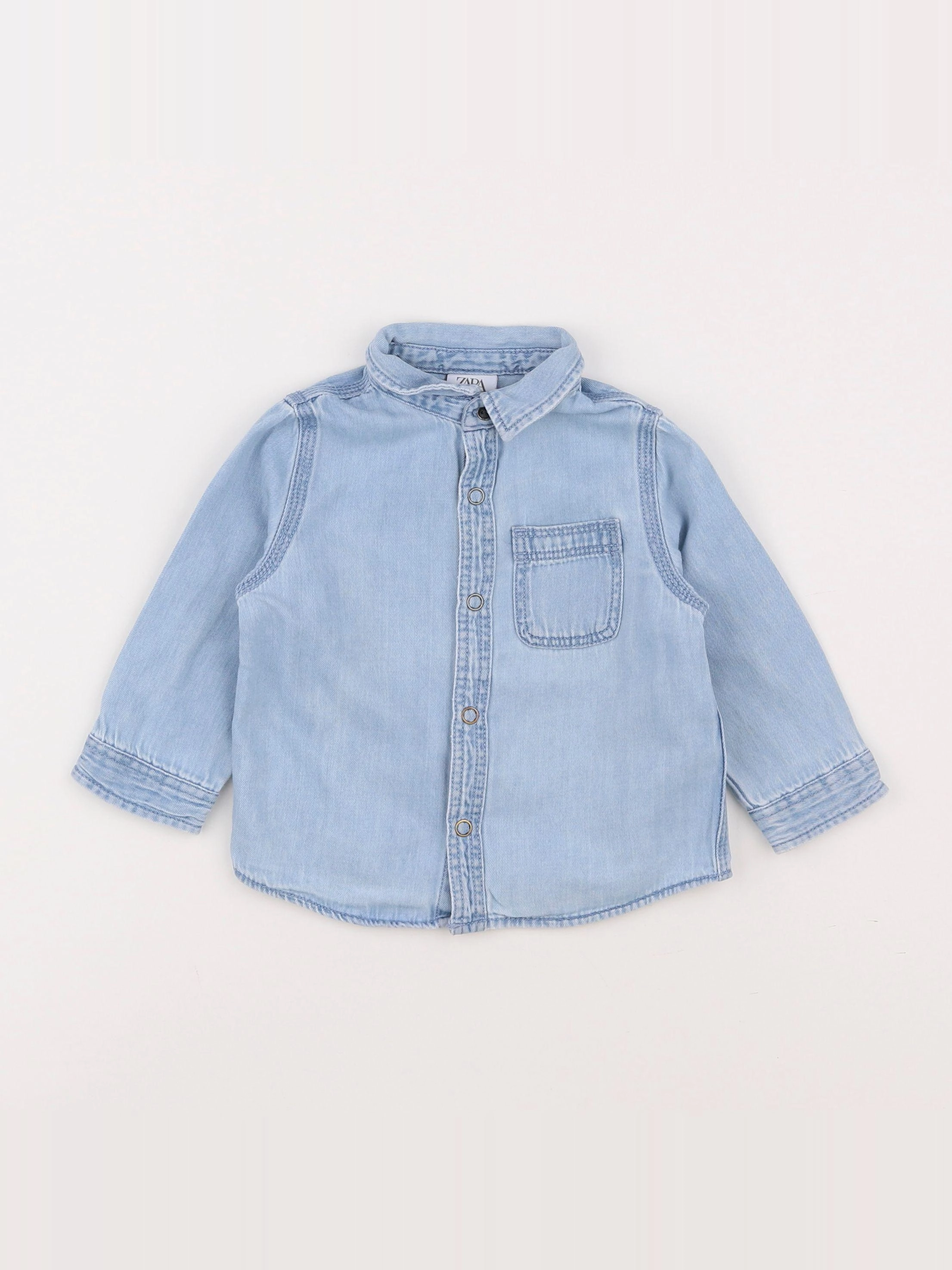 Zara - chemise bleu - 9/12 mois