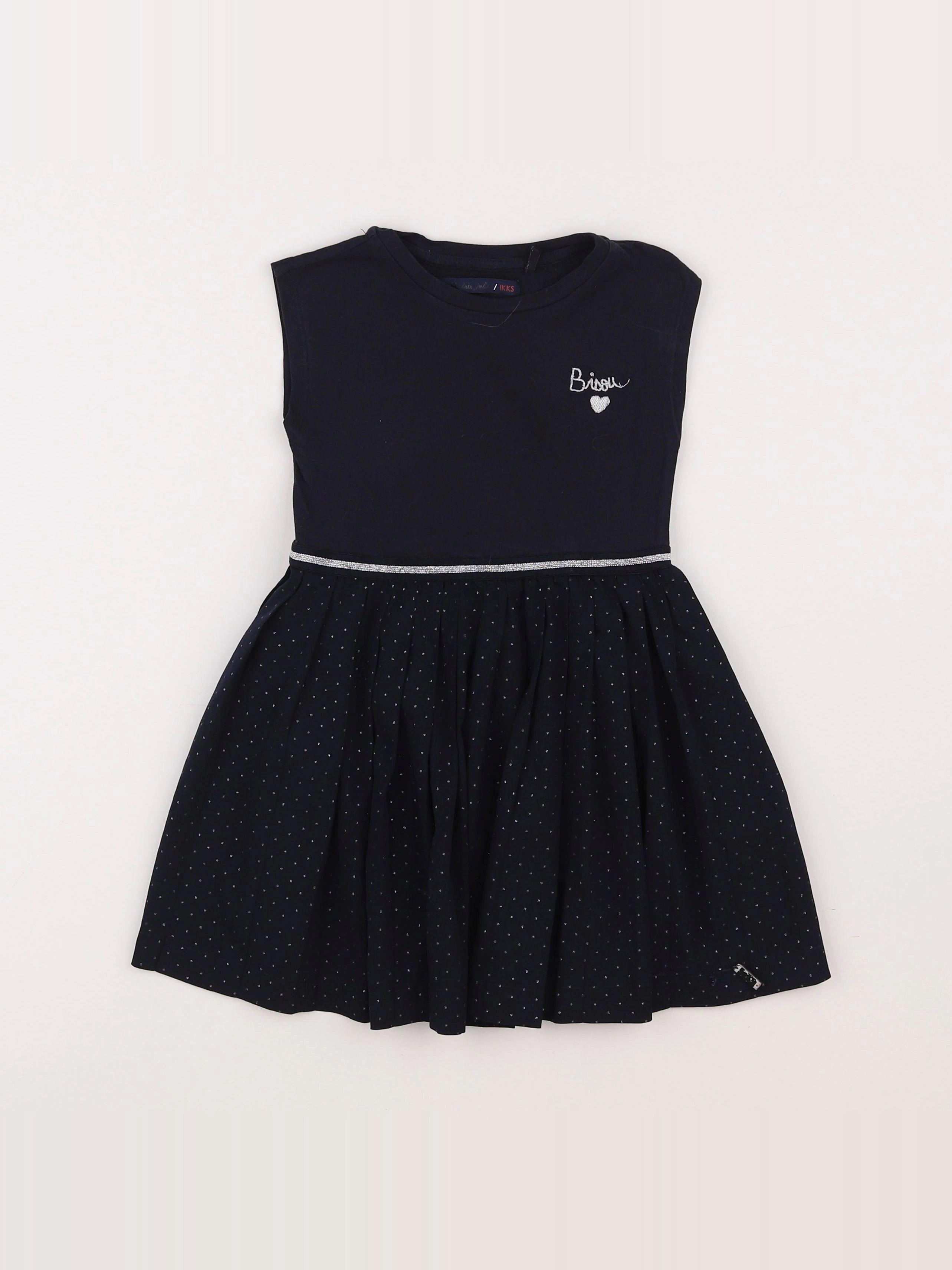 IKKS - robe bleu - 4 ans