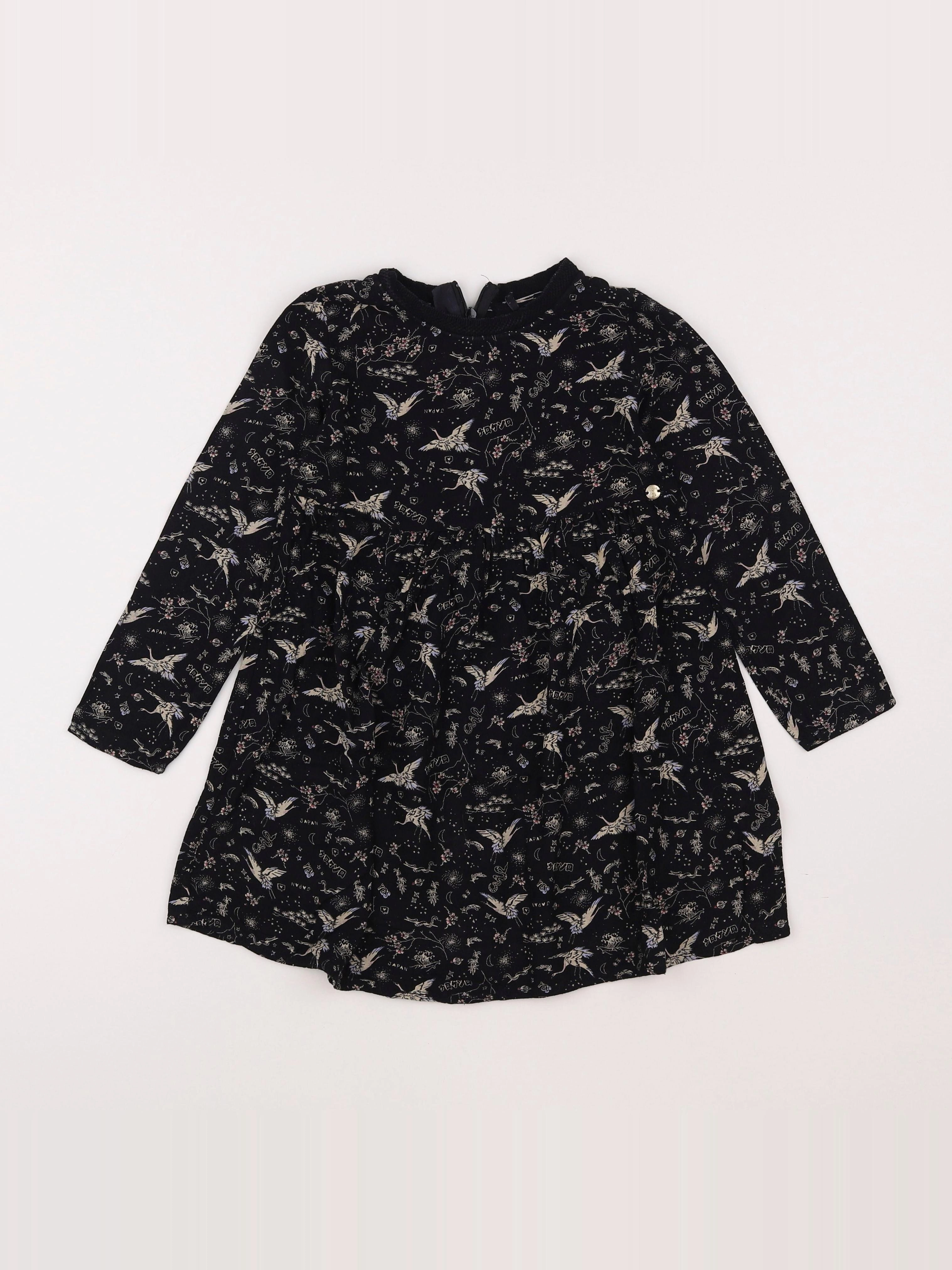 IKKS - robe noir - 6 ans