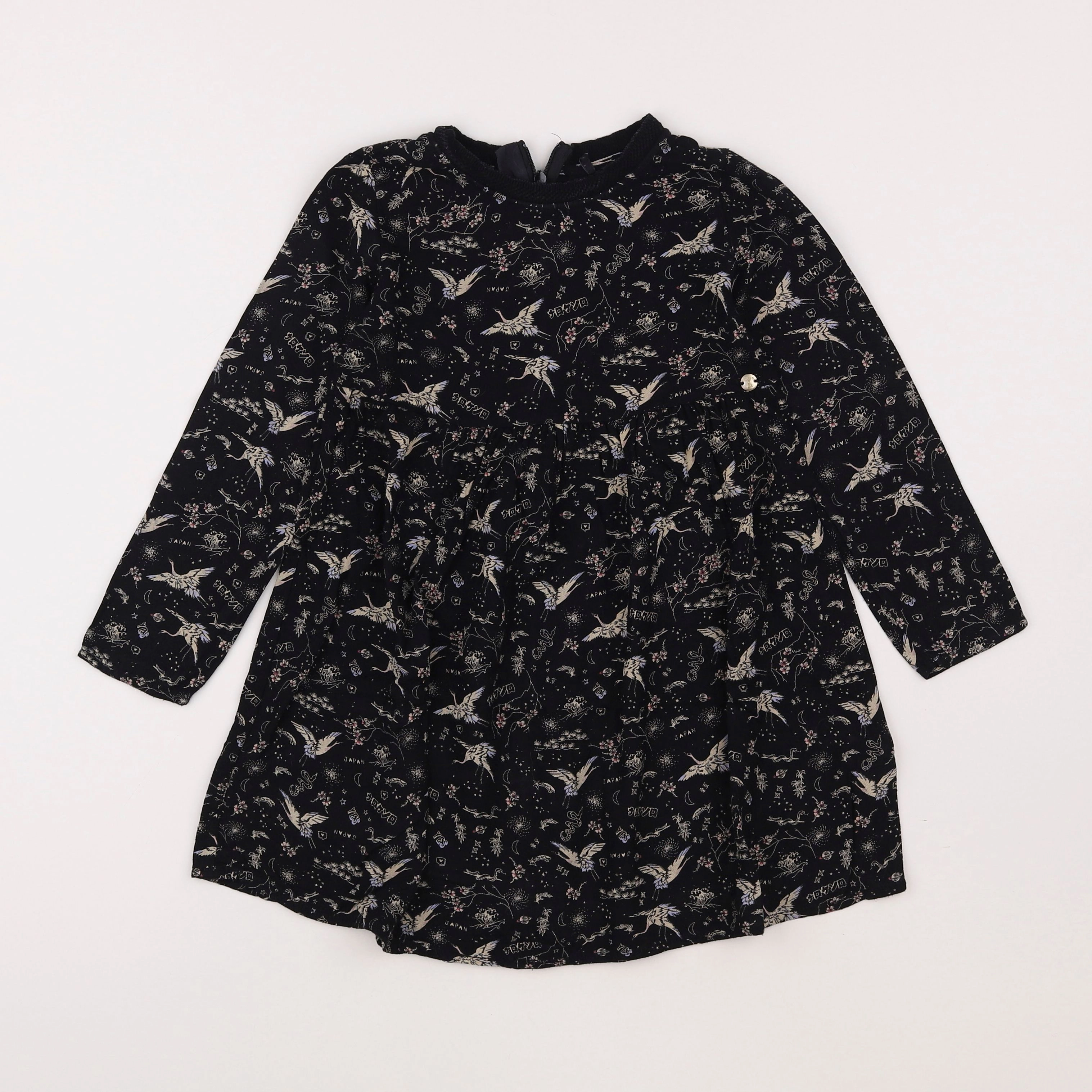 IKKS - robe noir - 6 ans
