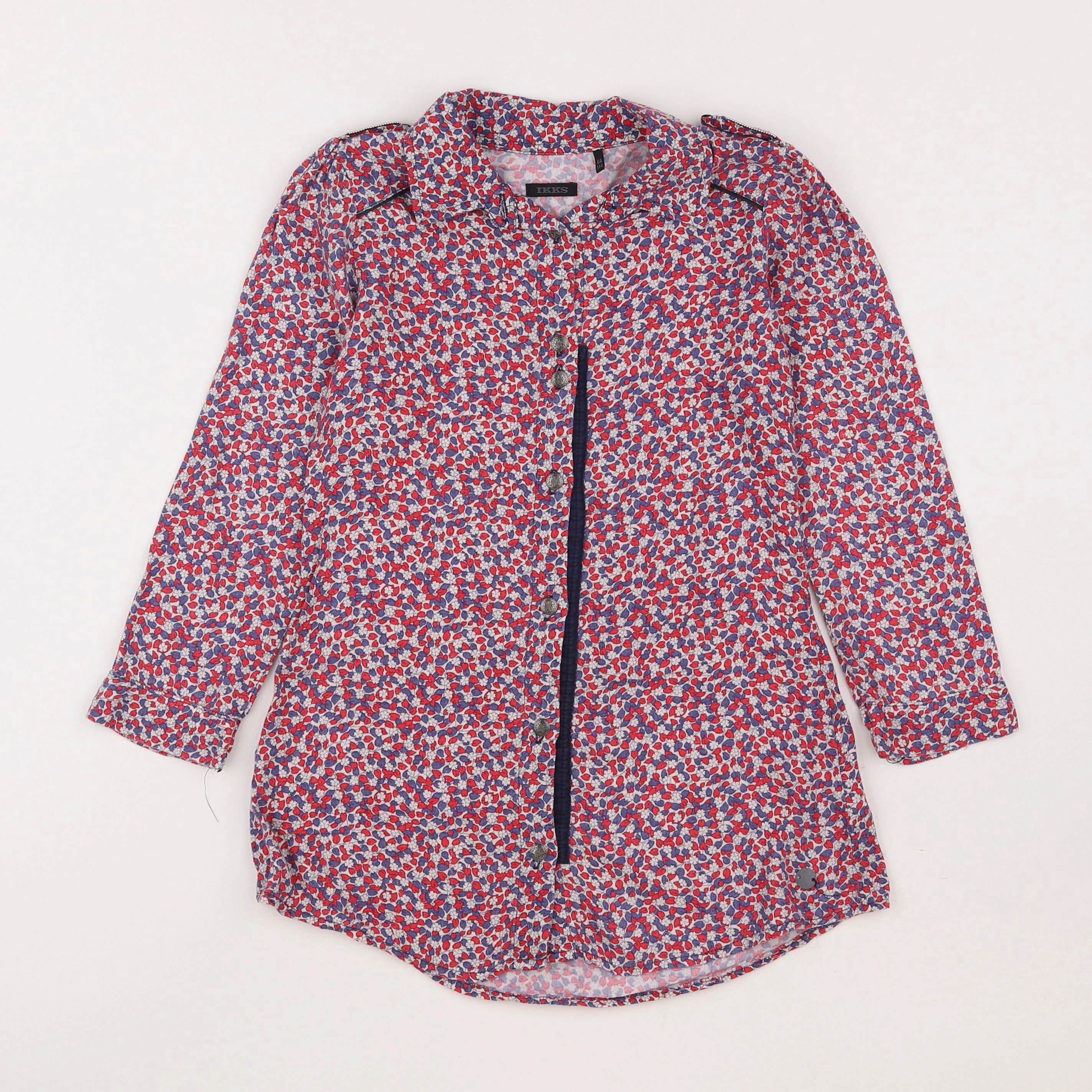 IKKS - robe rouge, bleu - 6 ans