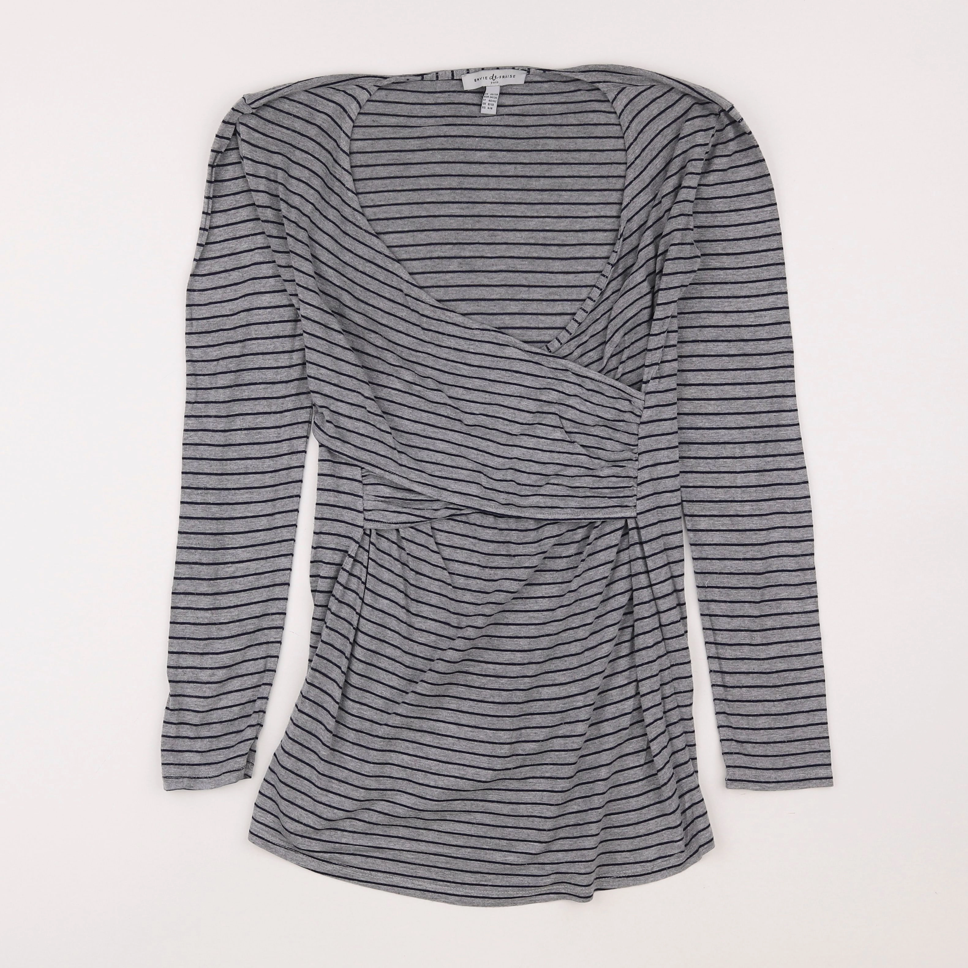 Envie de fraise - tee-shirt allaitement gris - 36 à 38