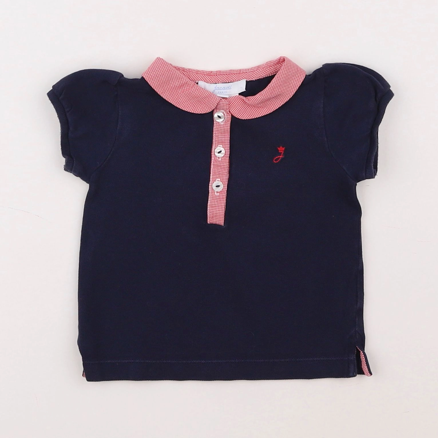 Jacadi - polo bleu - 12 mois