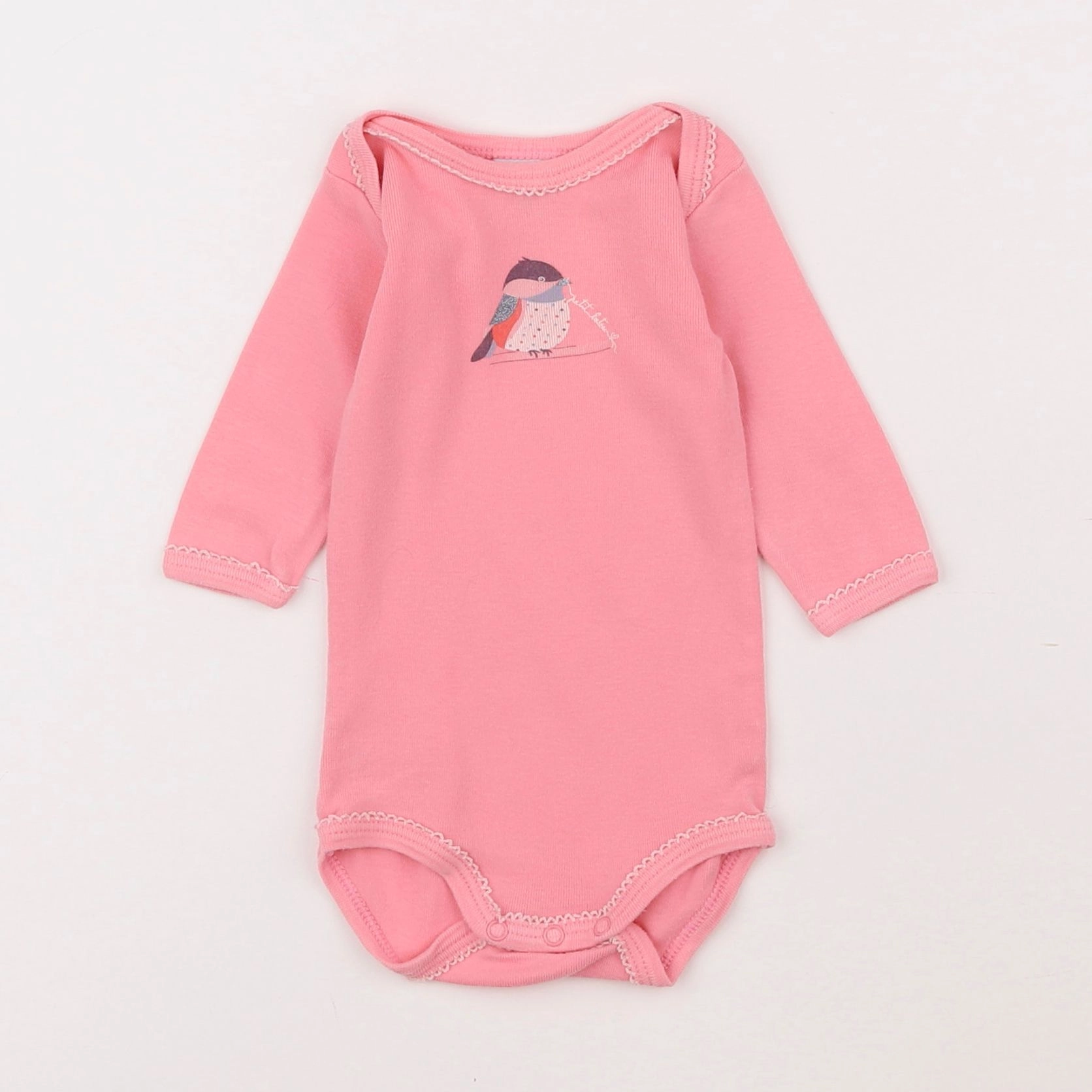 Petit Bateau - body rose - 3 mois