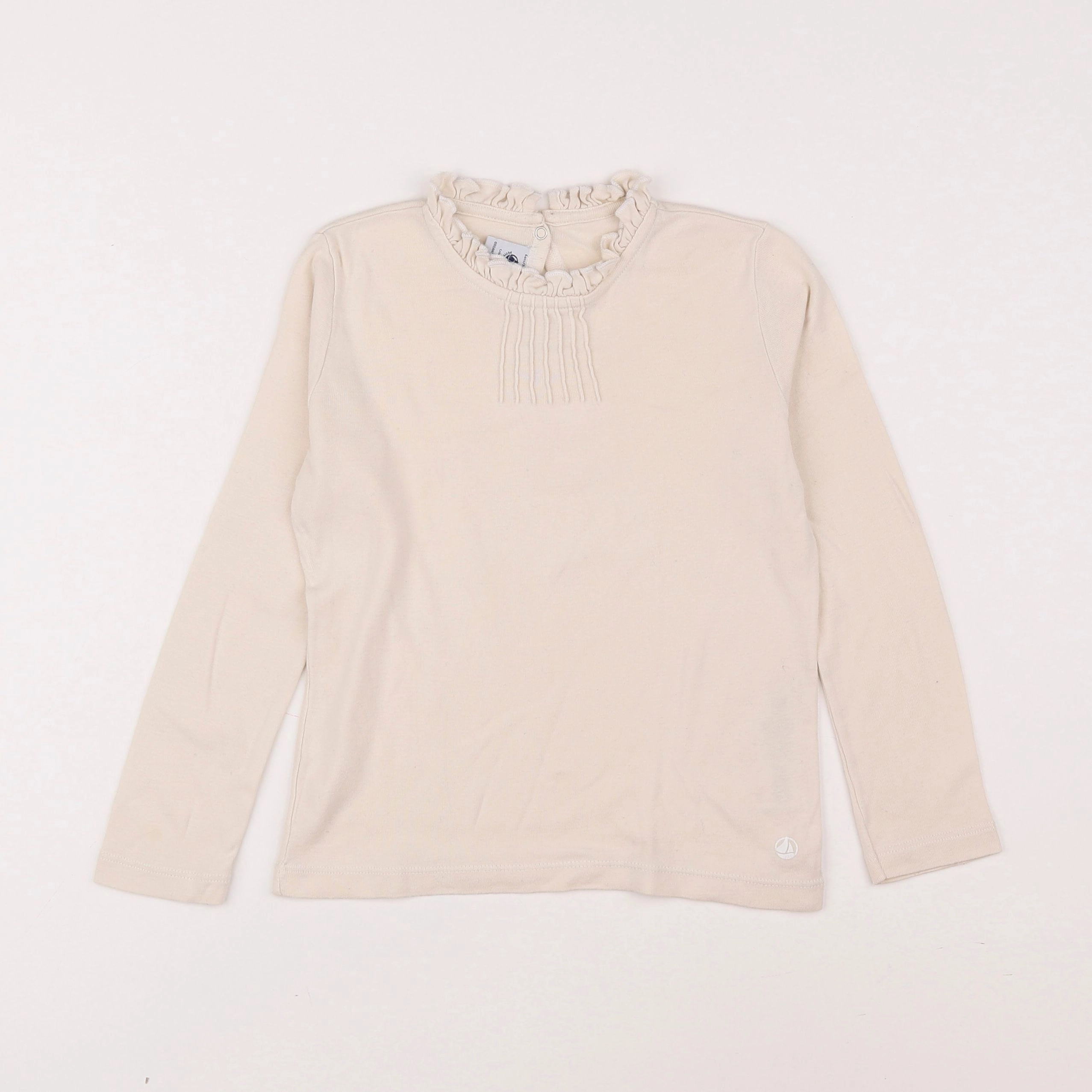 Petit Bateau - tee-shirt beige - 6 ans