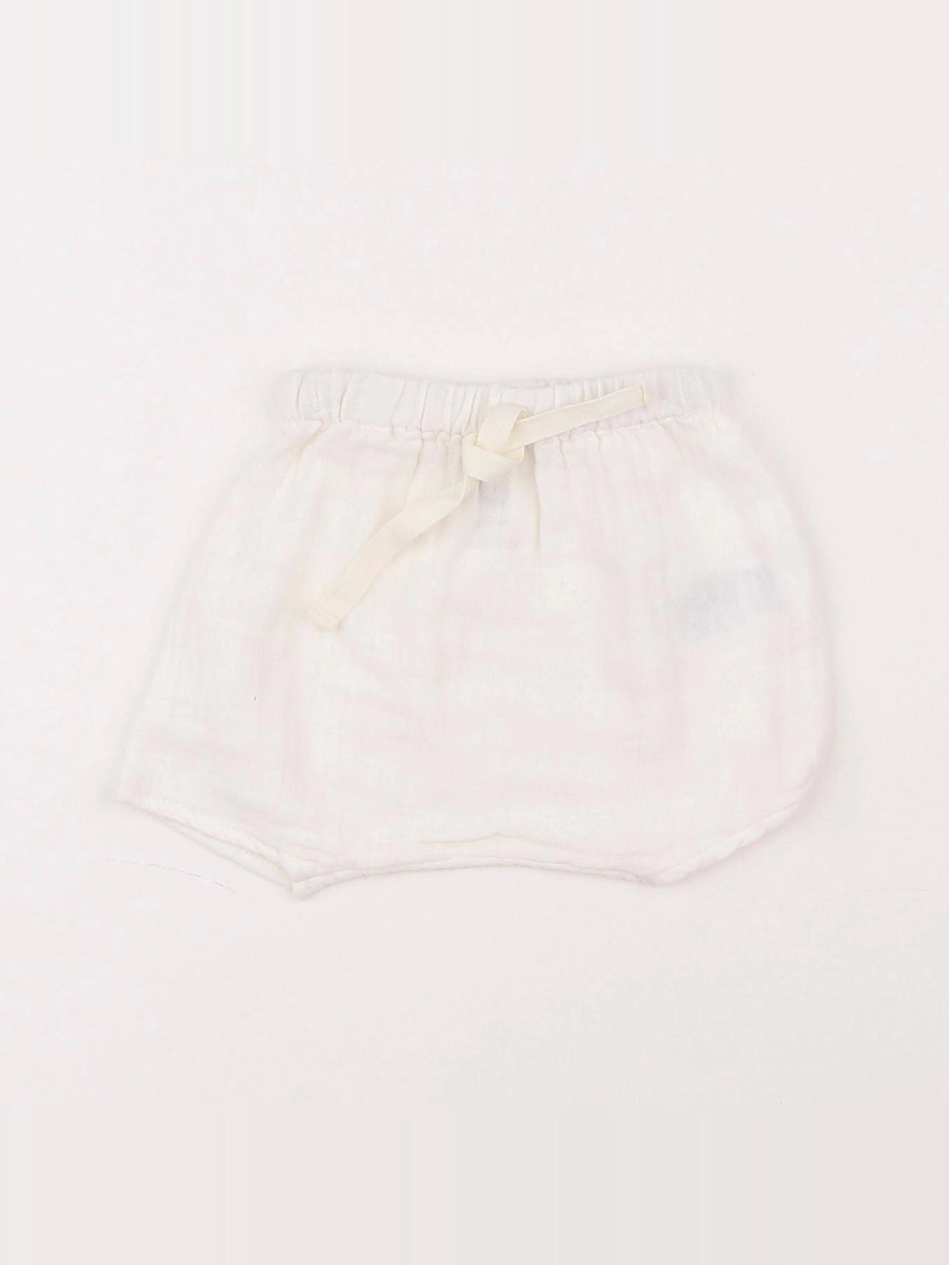 Petit Bateau - bloomer blanc - 1 mois