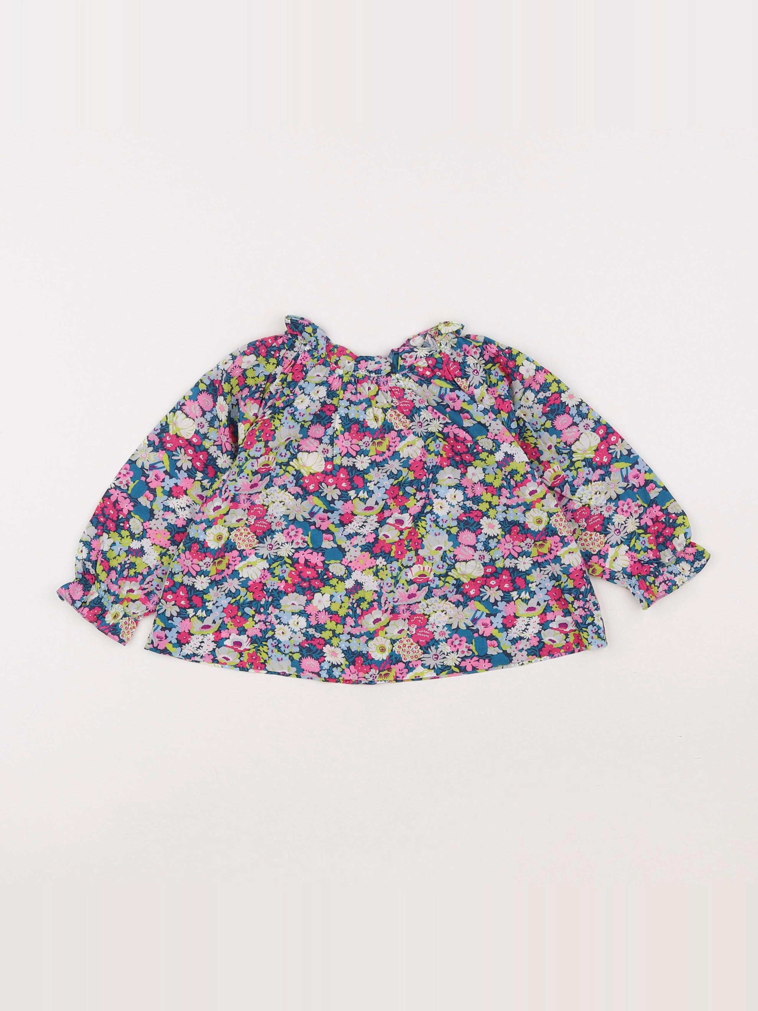 Jacadi - blouse liberty multicolore - 12 mois