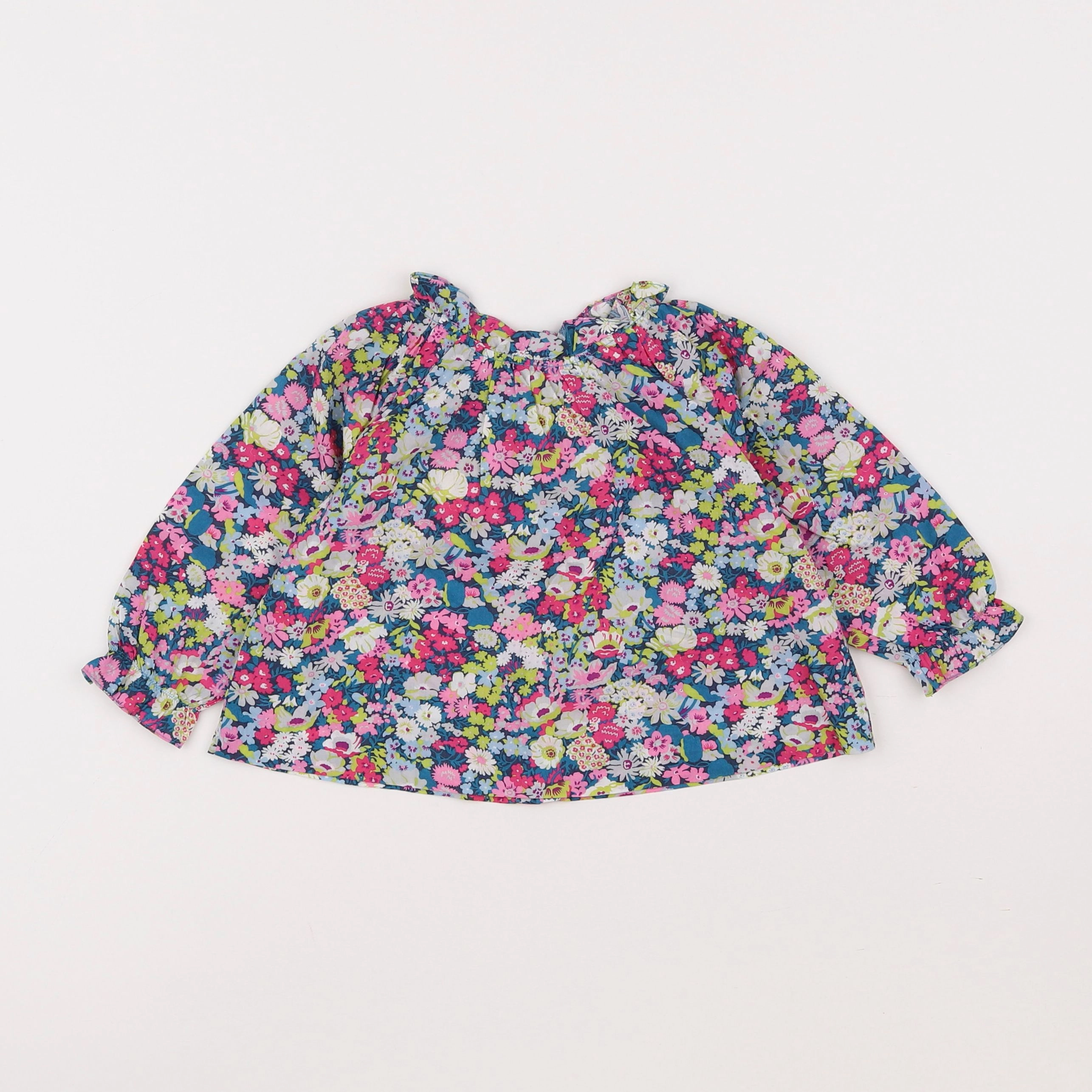 Jacadi - blouse liberty multicolore - 12 mois