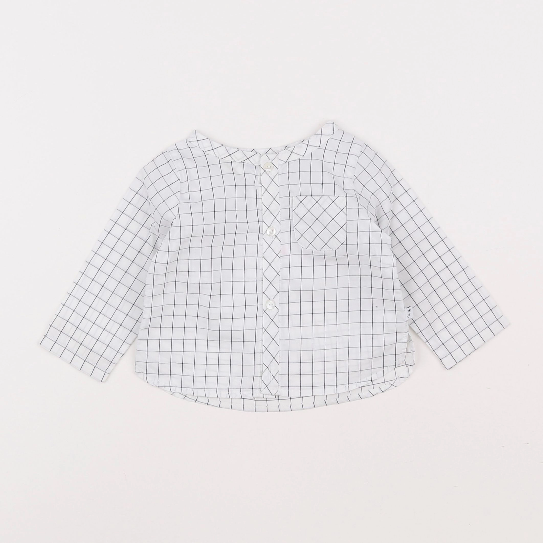 Jacadi - chemise blanc - 6 mois