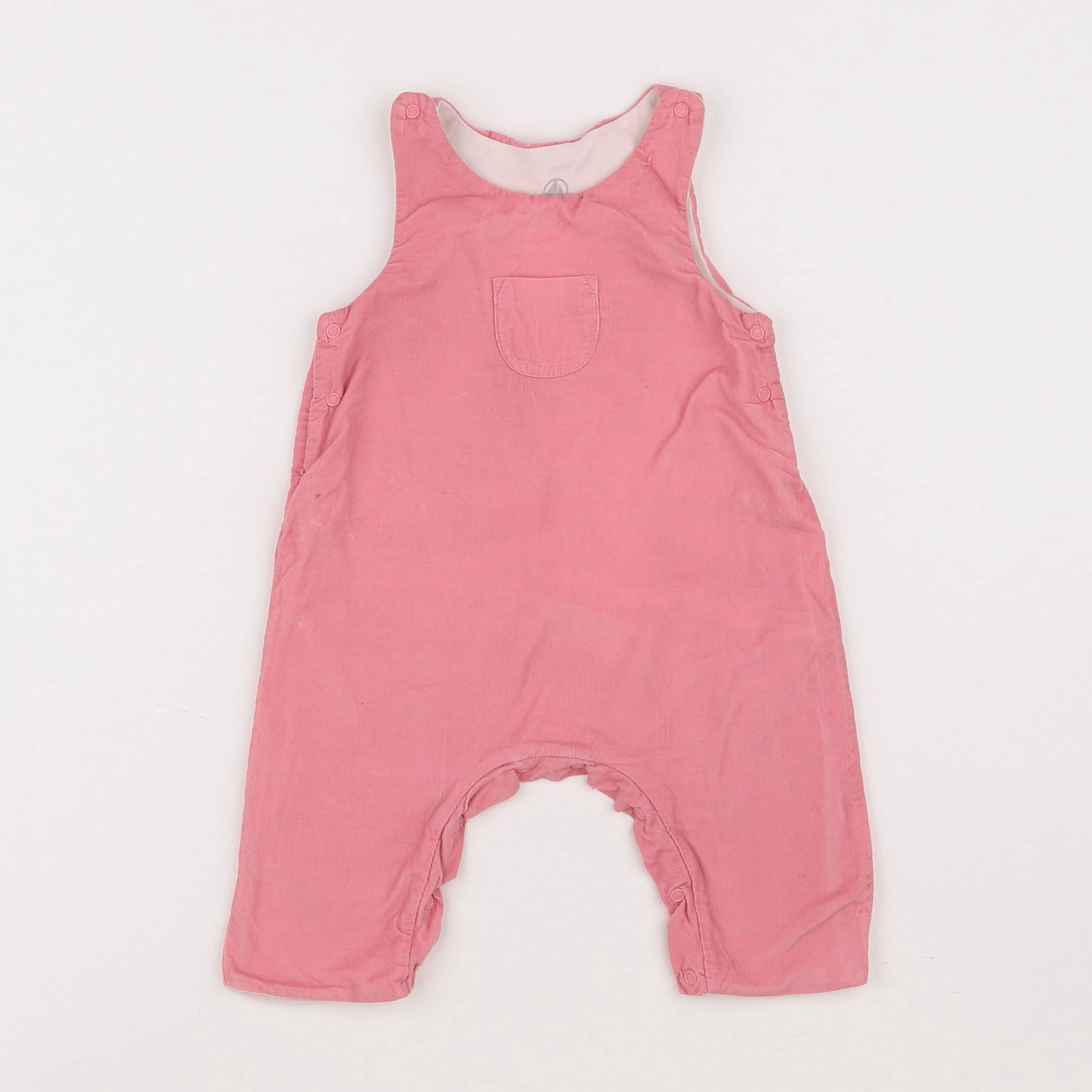 Petit Bateau - salopette doublé rose - 3 mois
