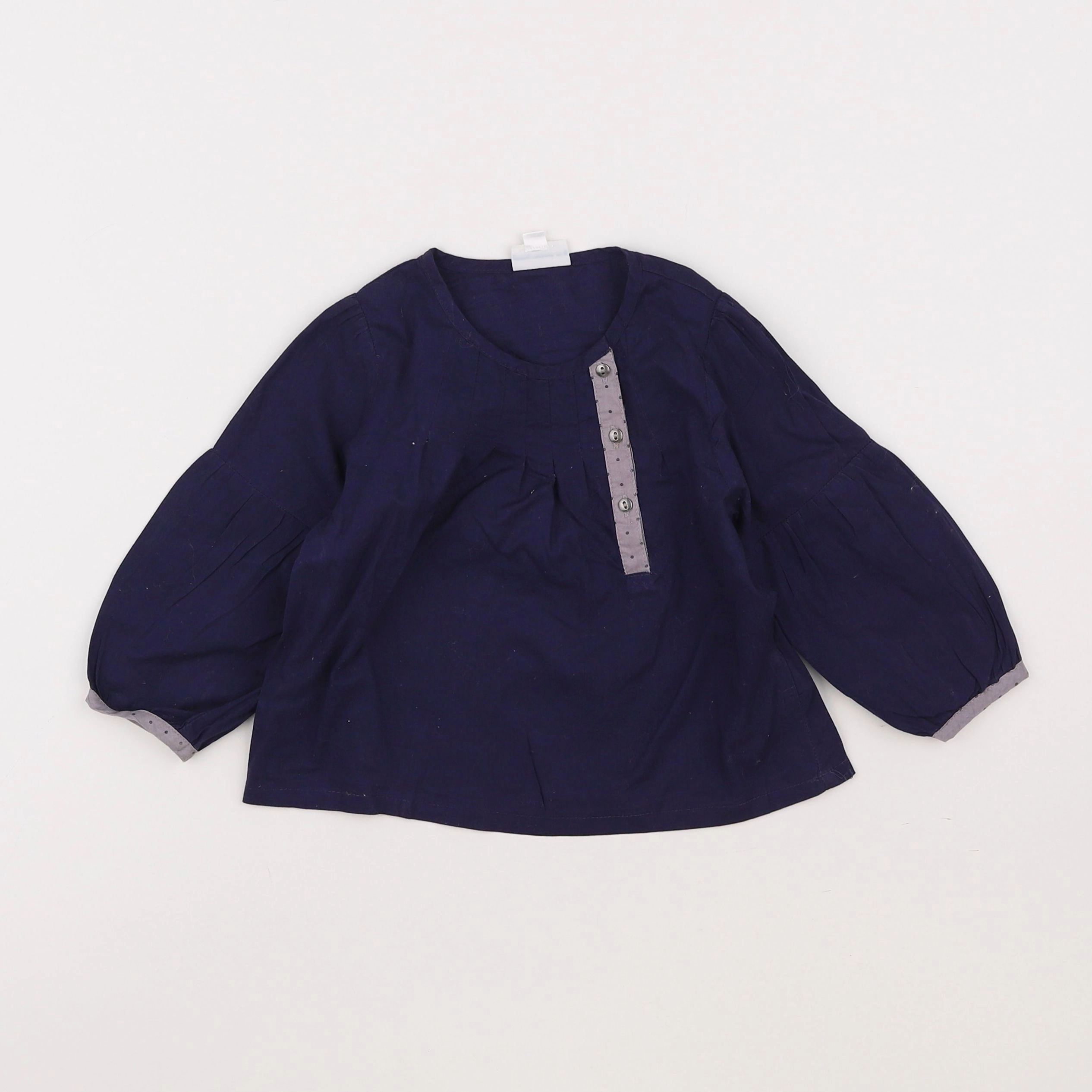 Vertbaudet - blouse bleu - 18 mois