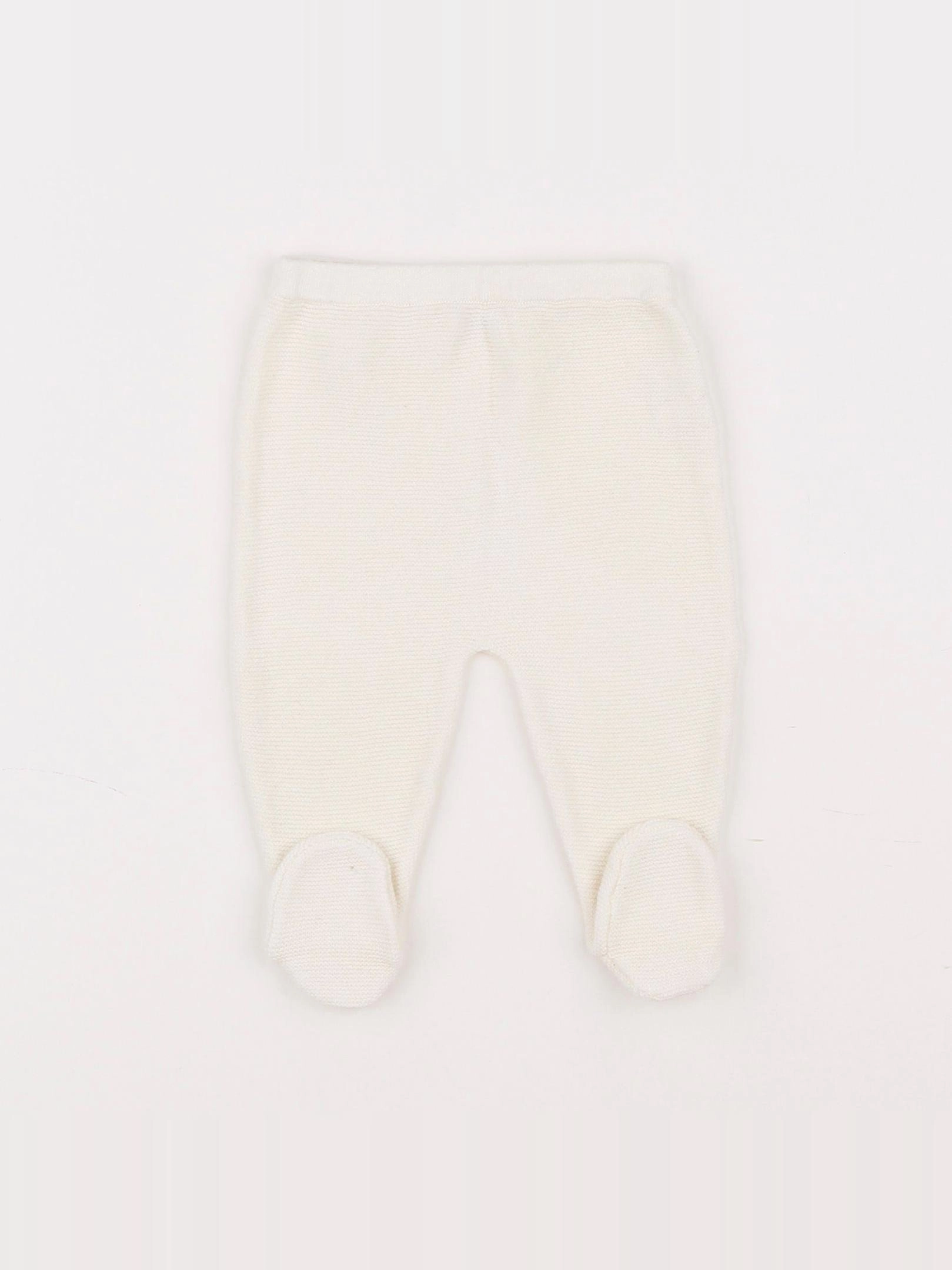 Boutchou - legging blanc - 0 mois