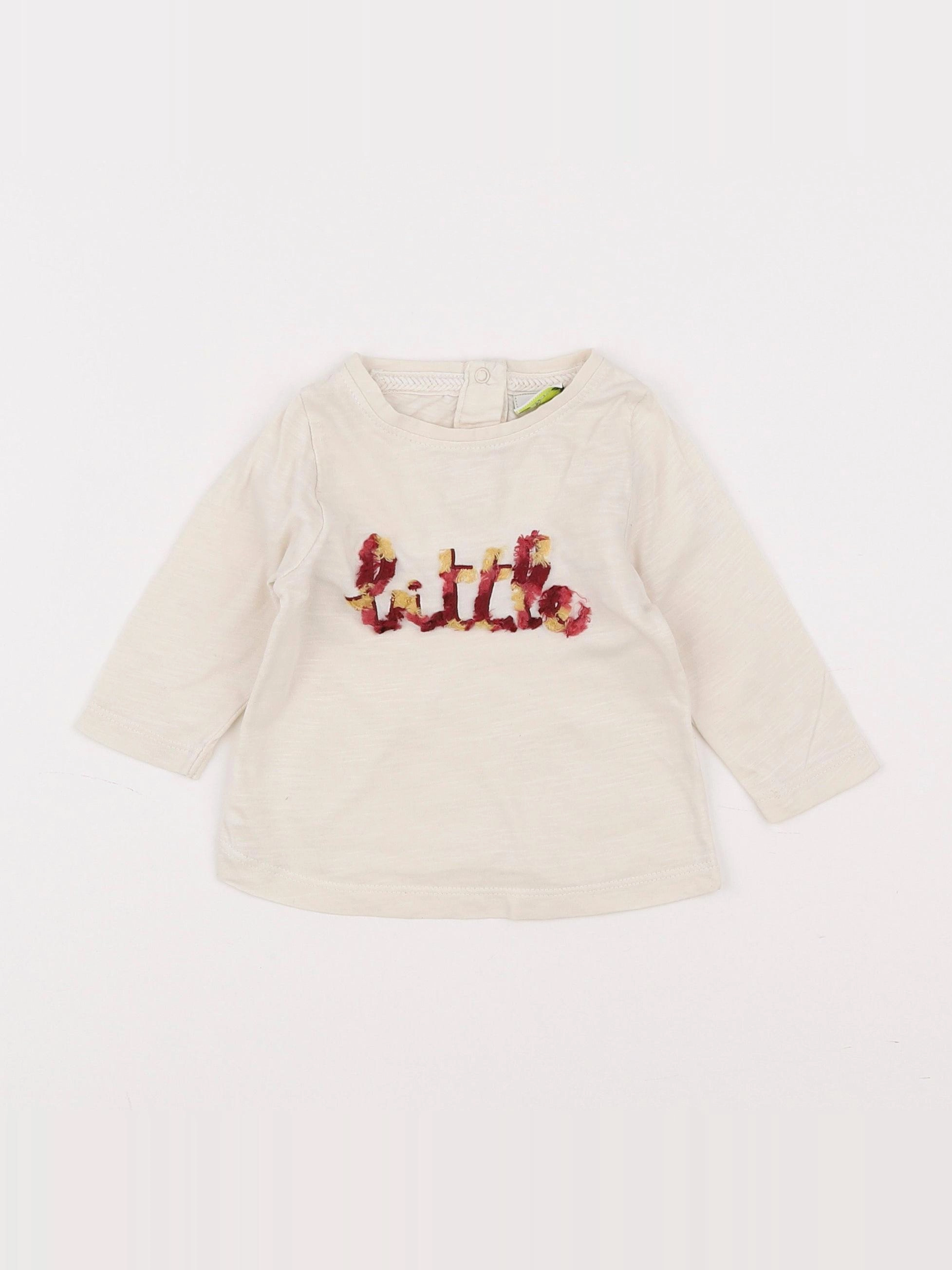 Tape à l'oeil - tee-shirt beige - 3 mois