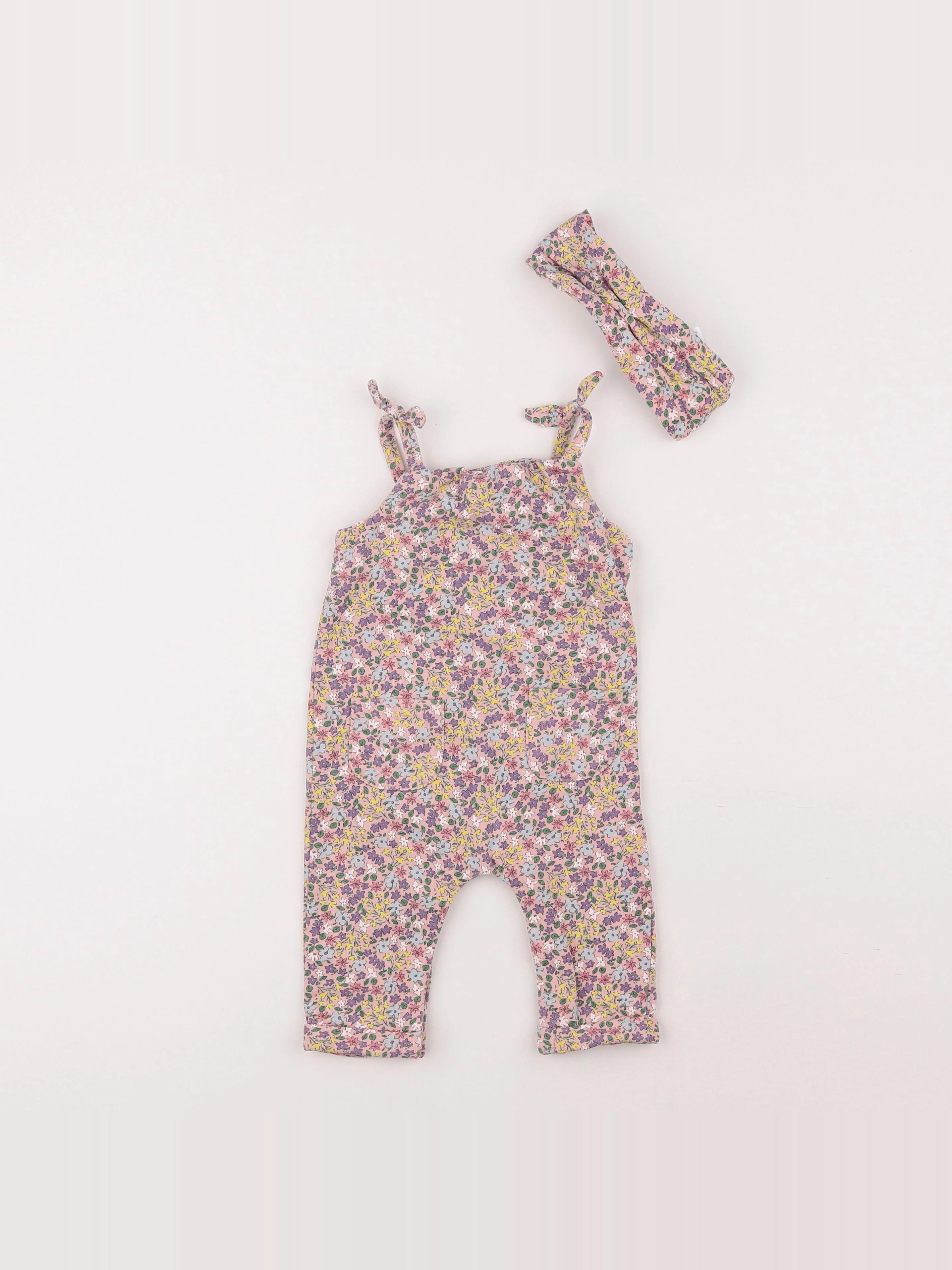 Vertbaudet - combinaison multicolore - 6 mois