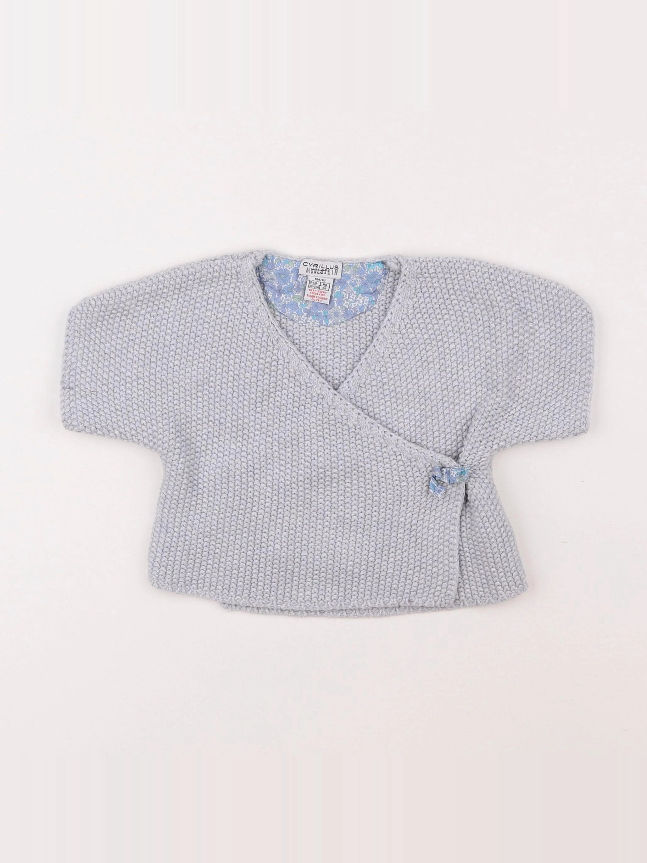Cyrillus - gilet gris - 6 mois