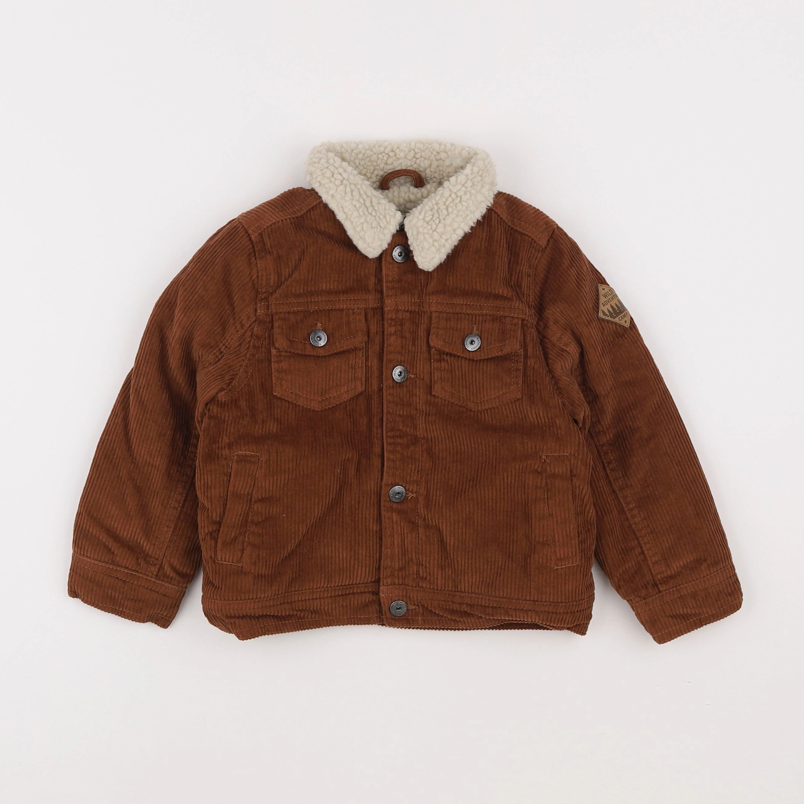 Vertbaudet - veste marron - 4 ans