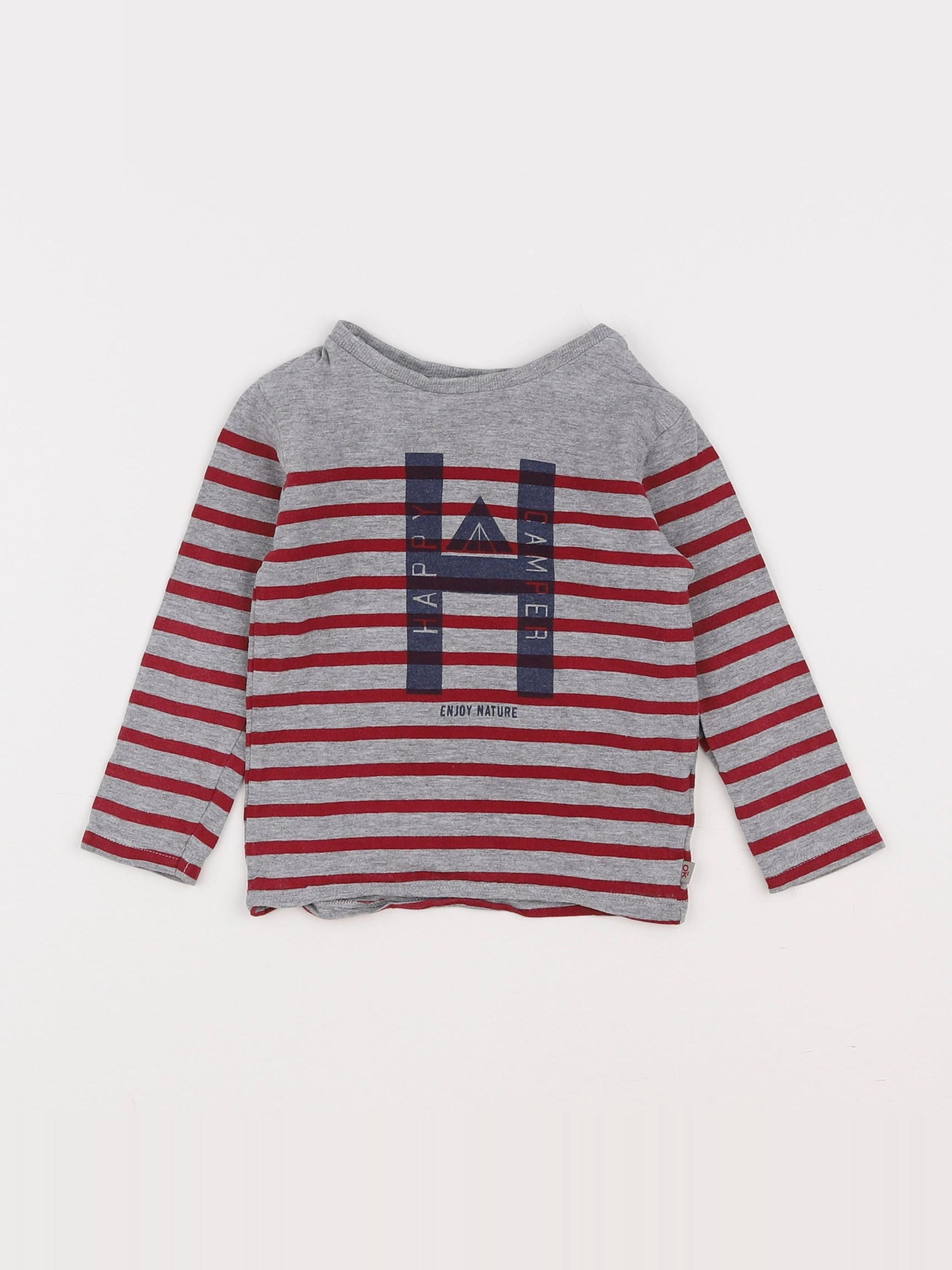 Okaidi - tee-shirt multicolore - 2 ans