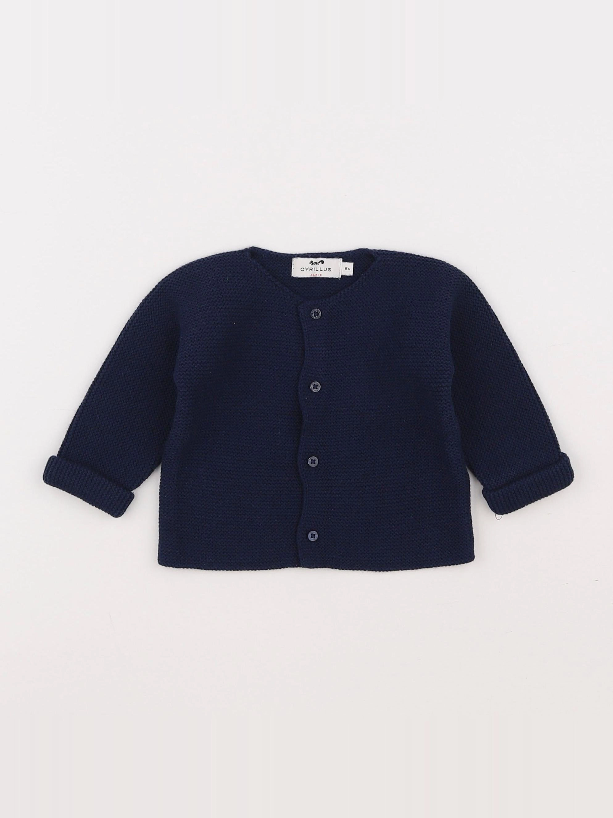 Cyrillus - gilet bleu - 6 mois