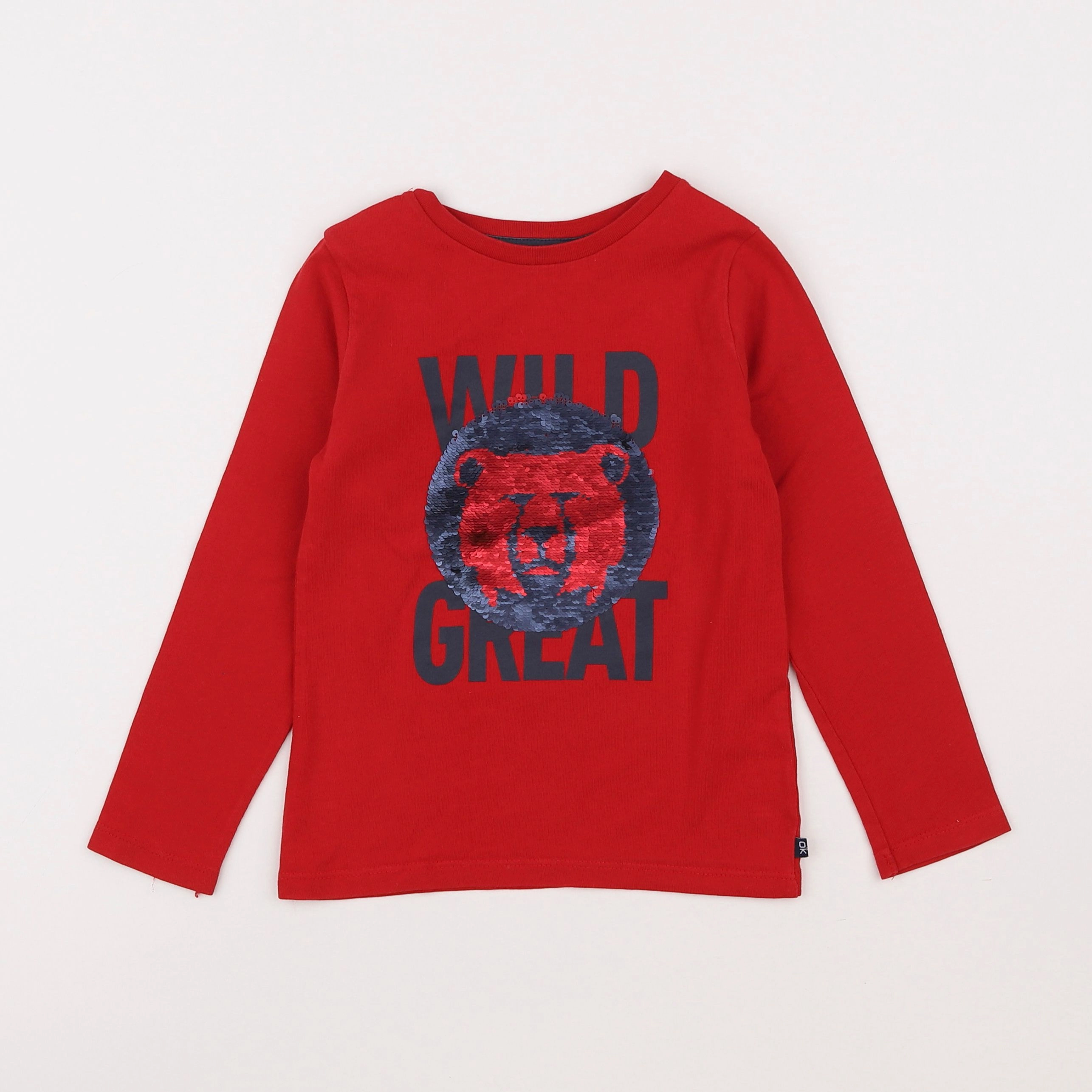 Okaidi - tee-shirt rouge - 4 ans