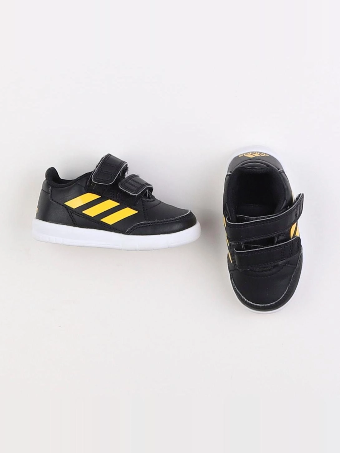 Adidas - tennis à scratch/ lacets noir - pointure 20