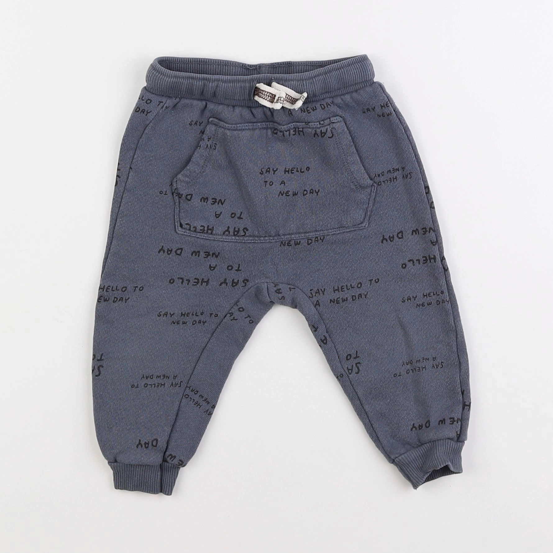 Zara - sarouel bleu - 12/18 mois
