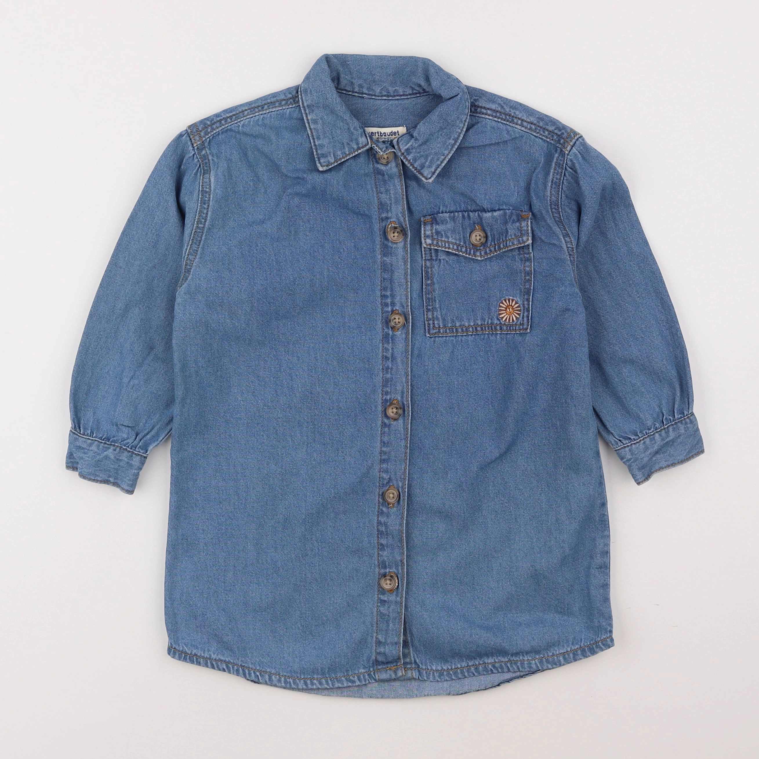 Vertbaudet - robe bleu - 4 ans