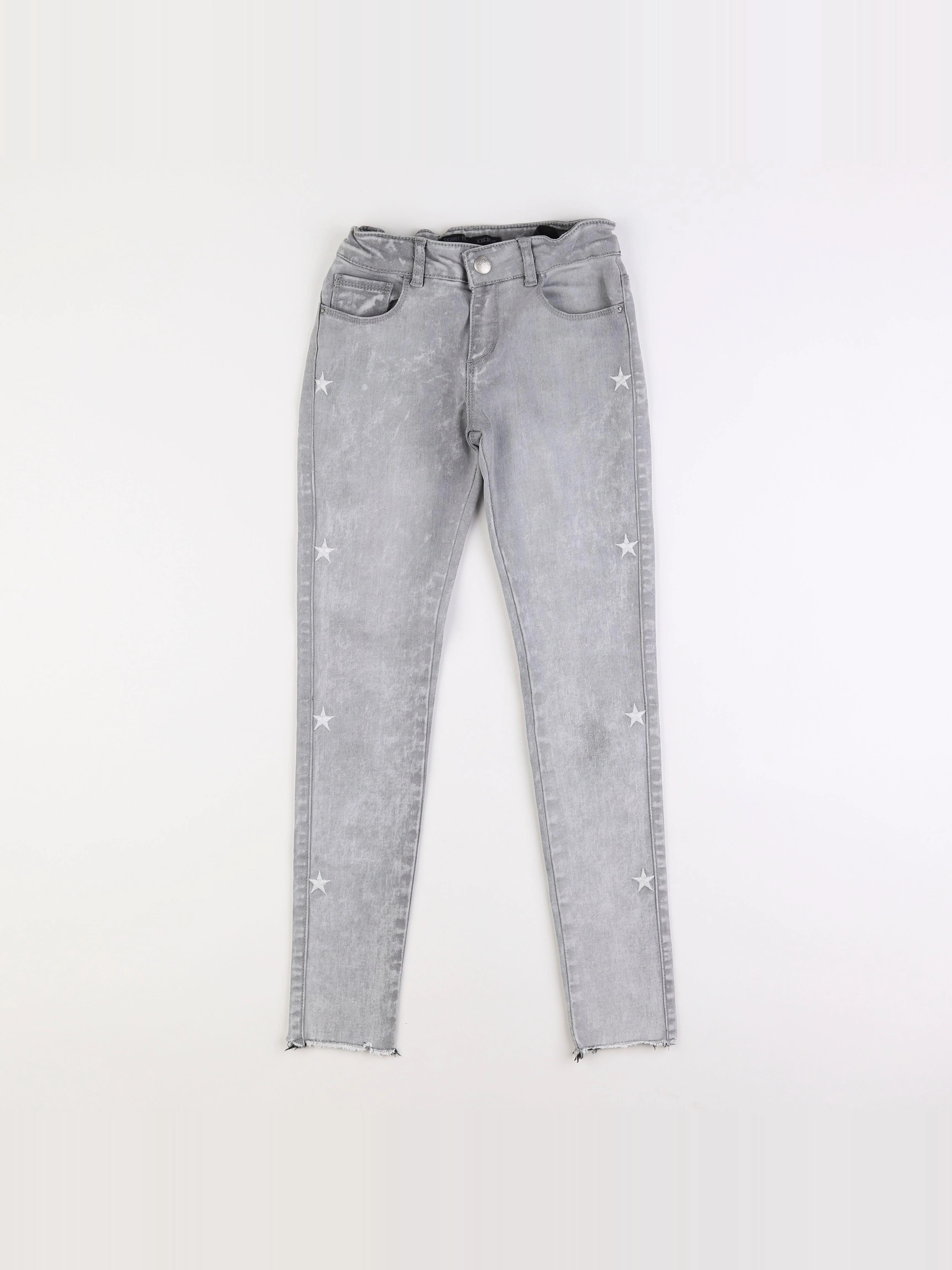 IKKS - jean gris - 10 ans