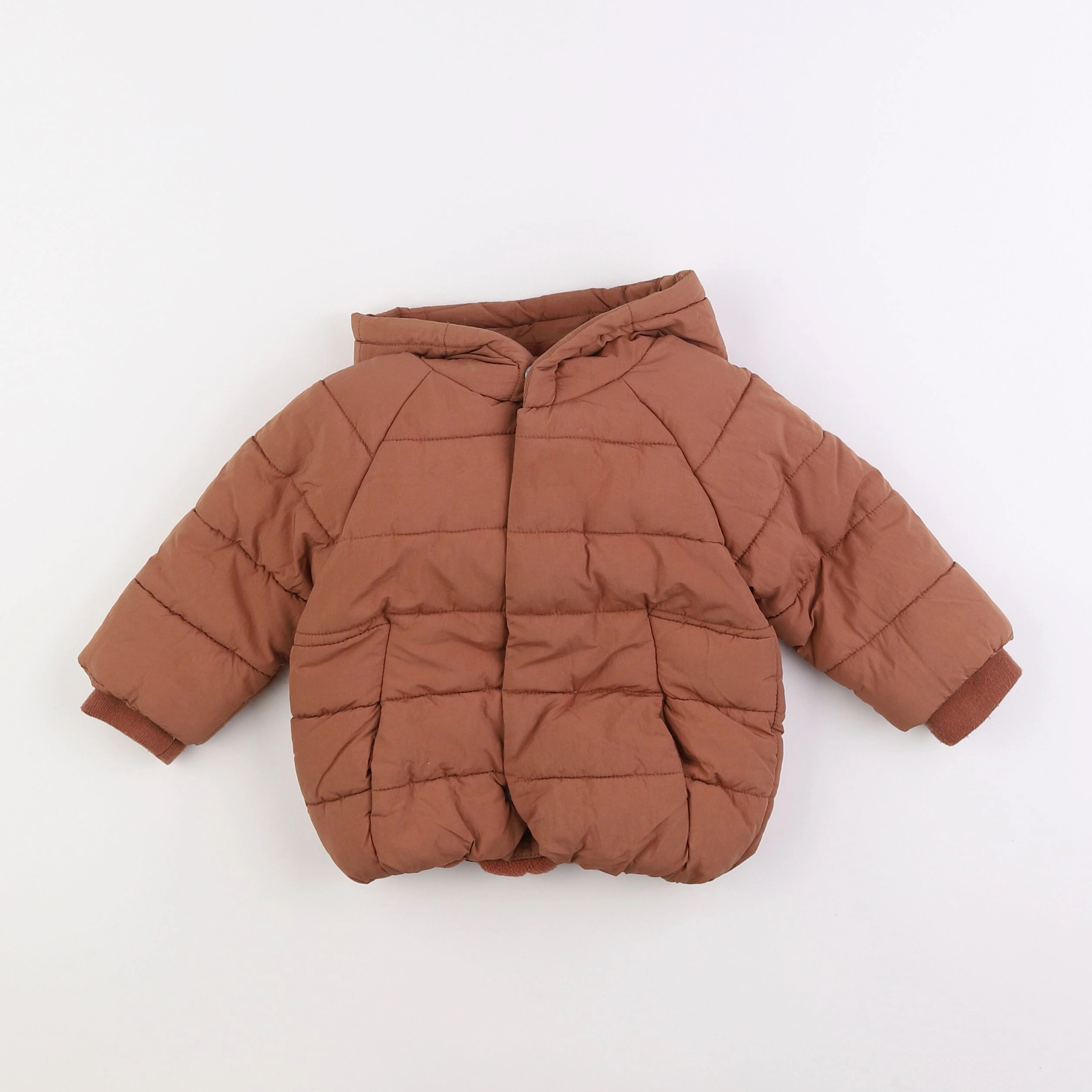 Vertbaudet - doudoune marron - 12 mois
