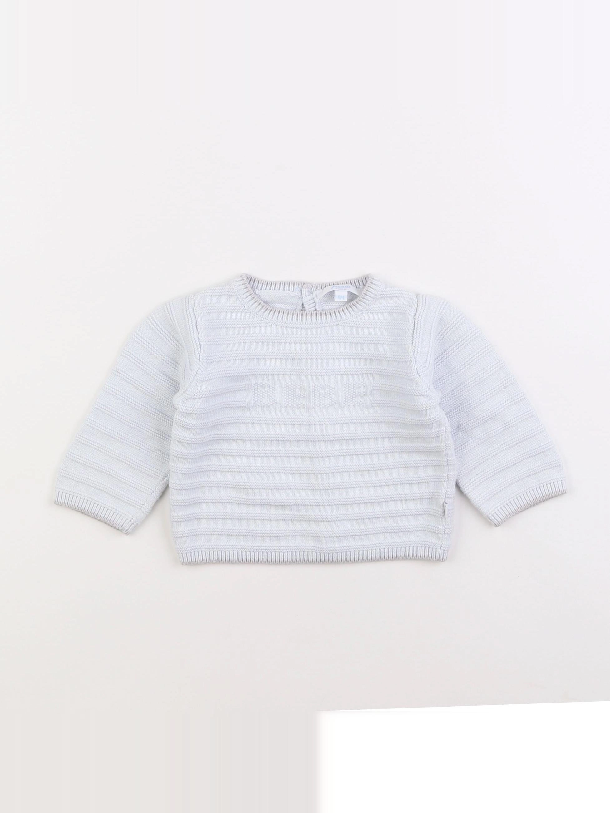 Jacadi - pull bleu - 6 mois
