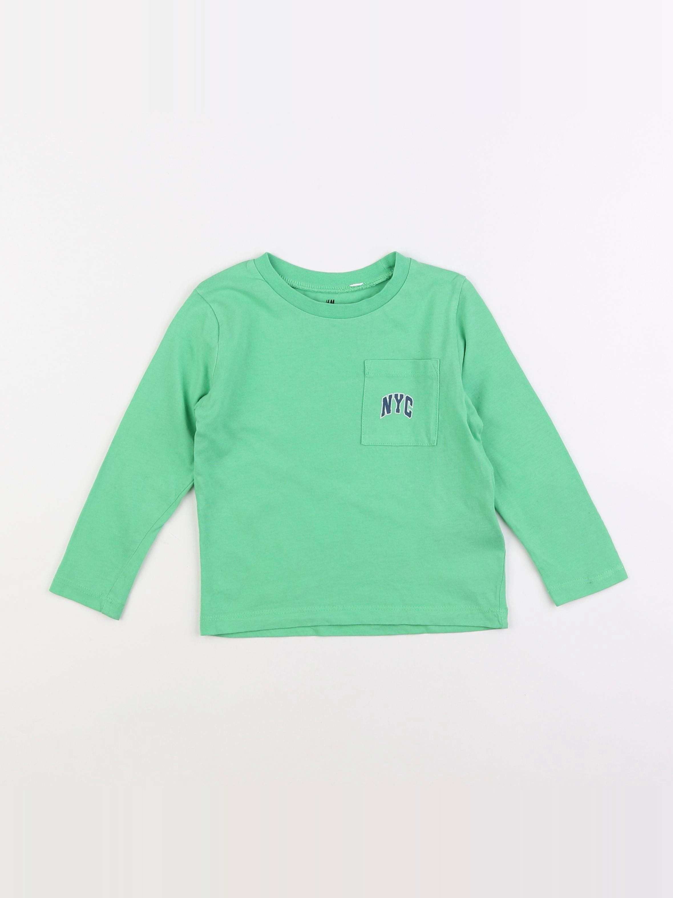 H&M - tee-shirt vert - 18 mois à 2 ans