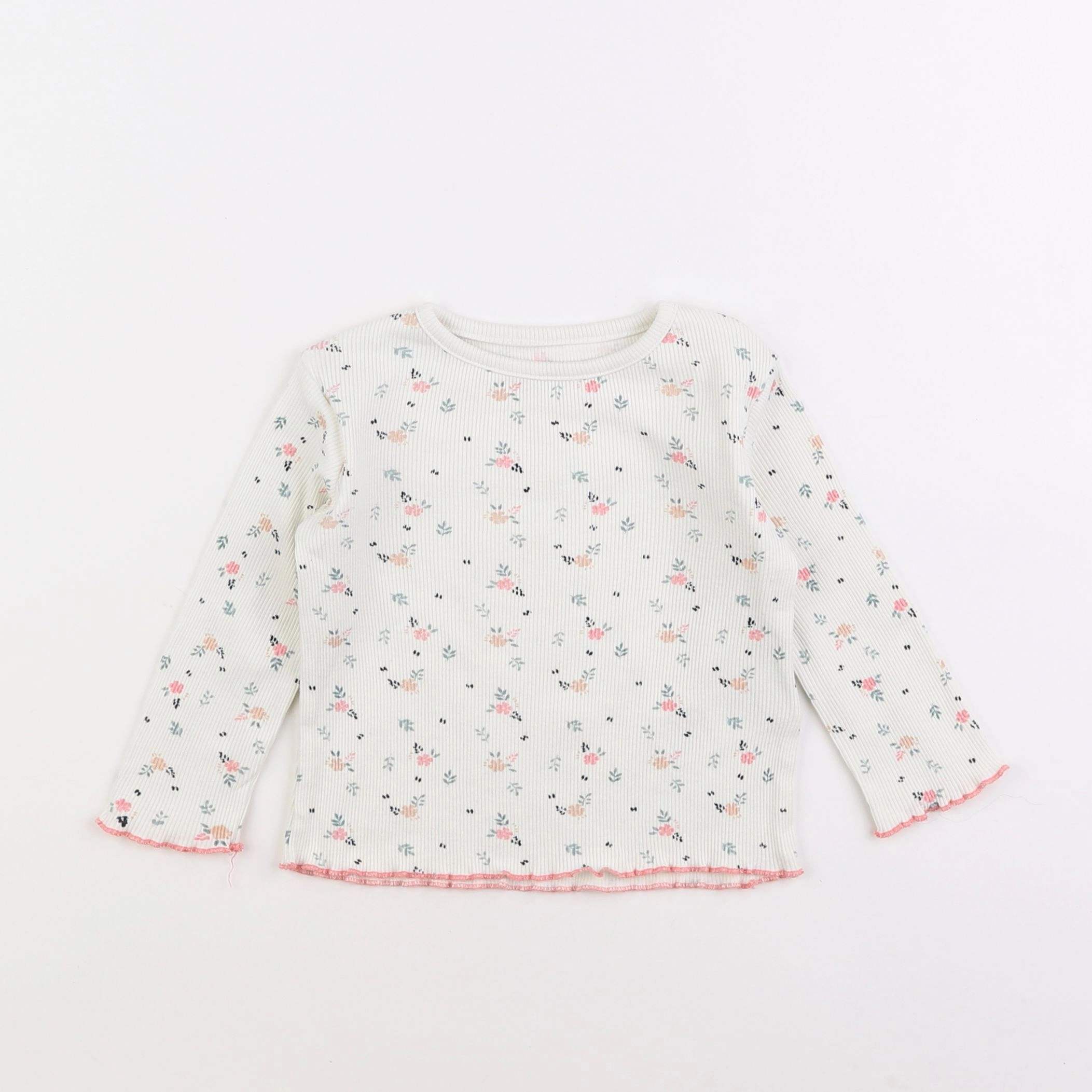Vertbaudet - tee-shirt beige - 2 ans