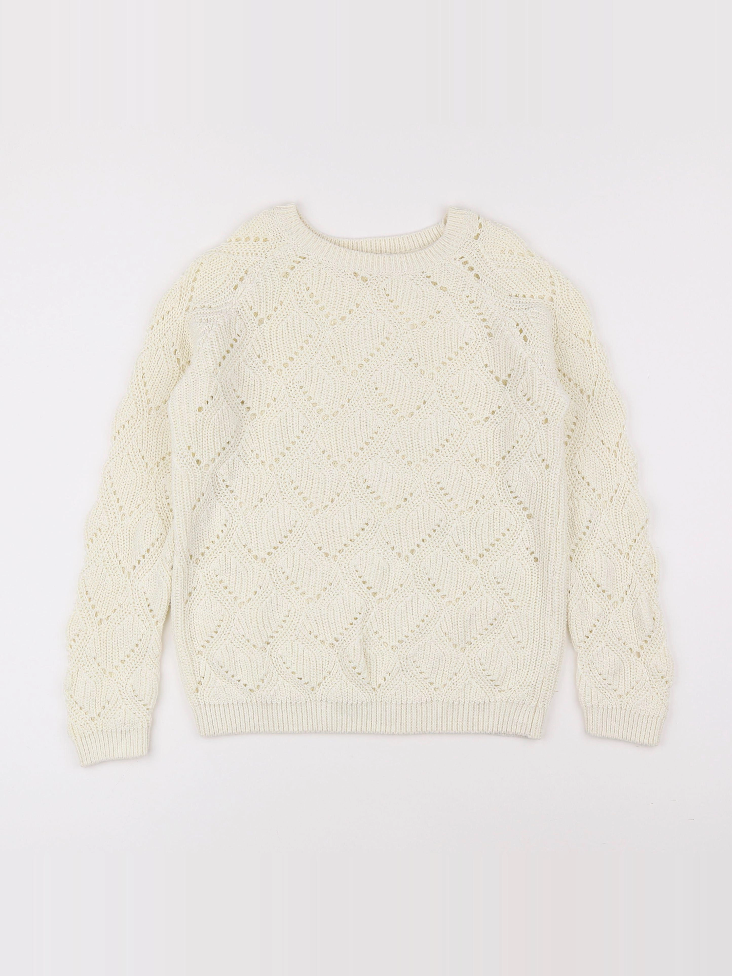 Little Cigogne - pull beige - 10 ans